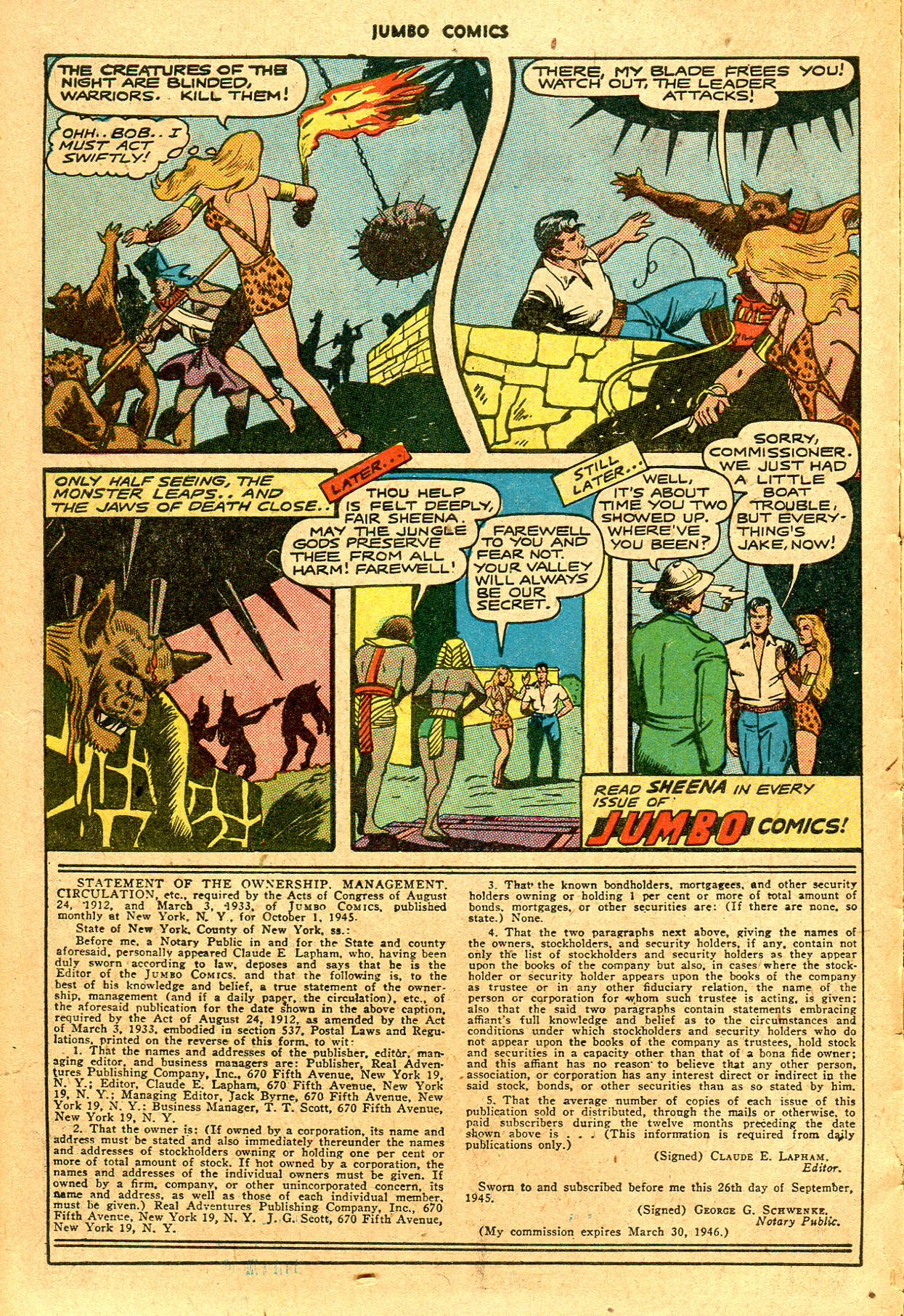 Read online Jumbo Comics comic -  Issue #84 - 14