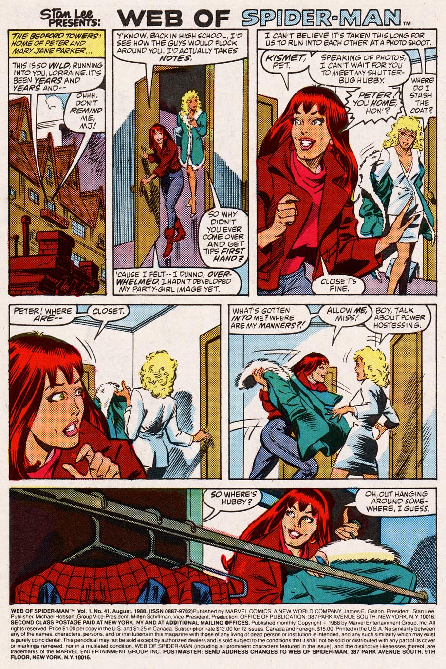 Read online Web of Spider-Man (1985) comic -  Issue #41 - 2