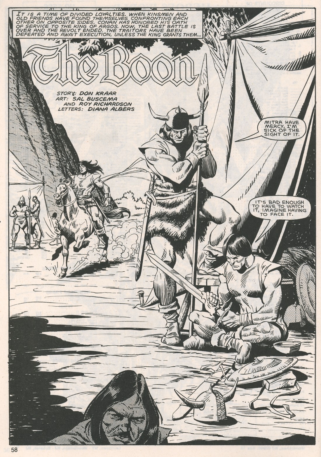 Read online The Savage Sword Of Conan comic -  Issue #116 - 58