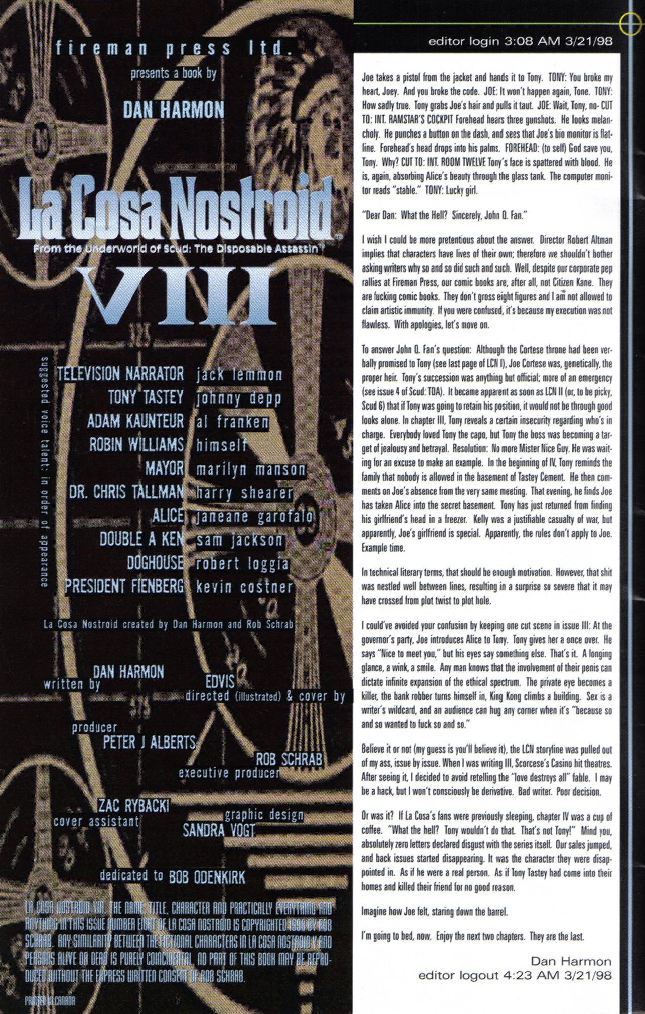 Read online La Cosa Nostroid comic -  Issue #8 - 2