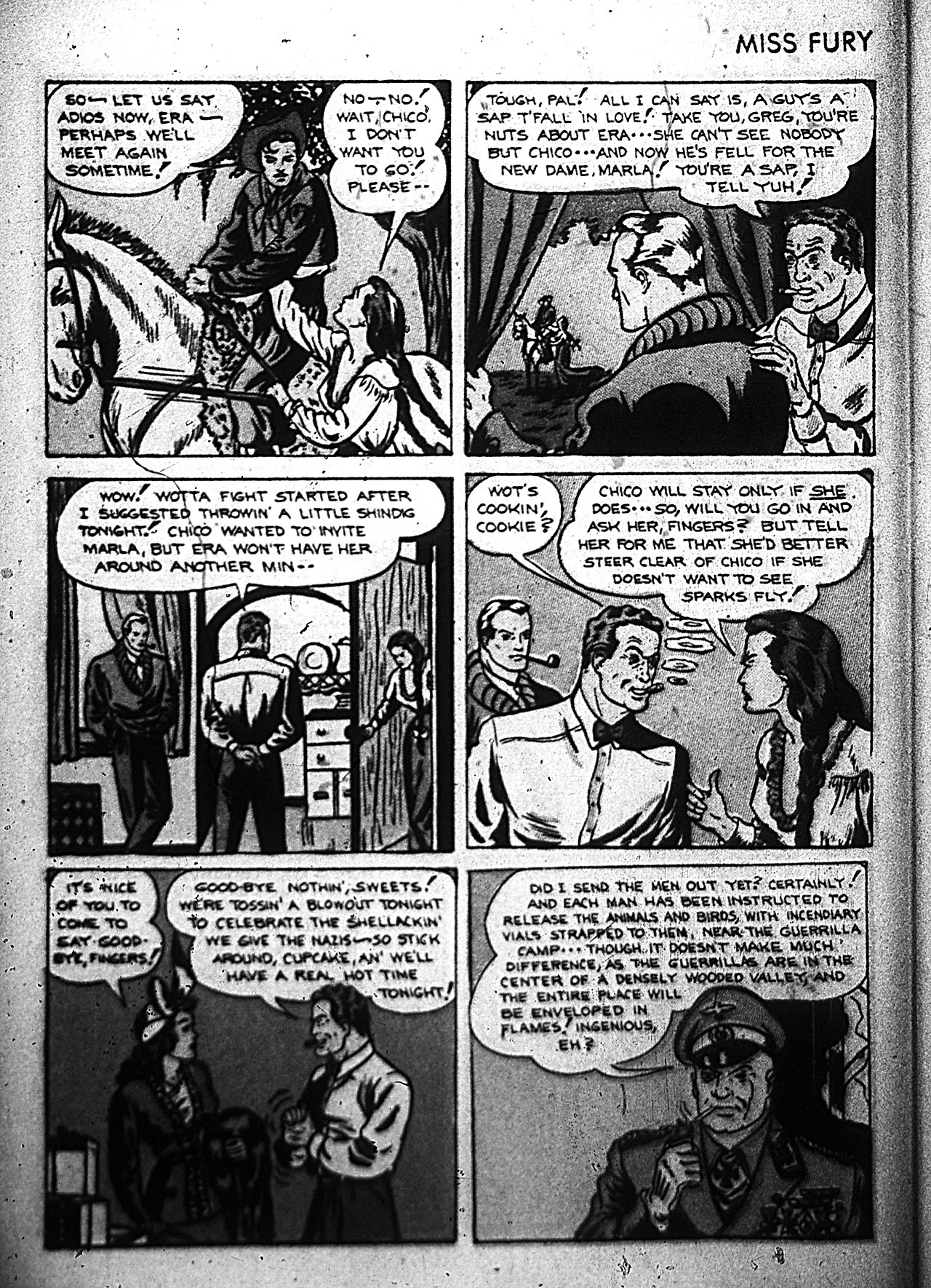 Read online Miss Fury (1942) comic -  Issue #4 - 10