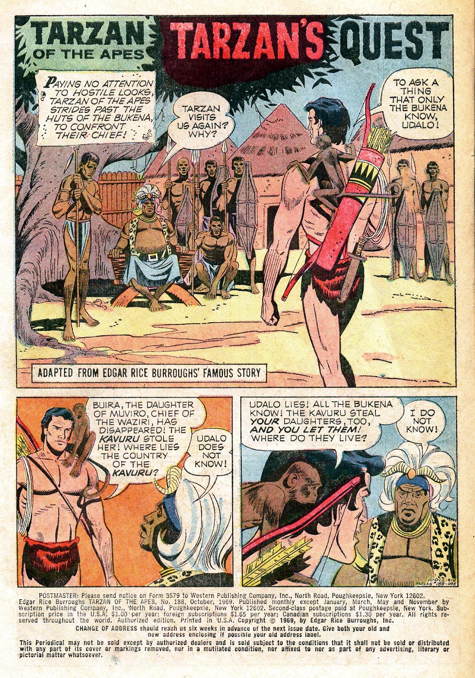 Read online Tarzan (1962) comic -  Issue #188 - 3