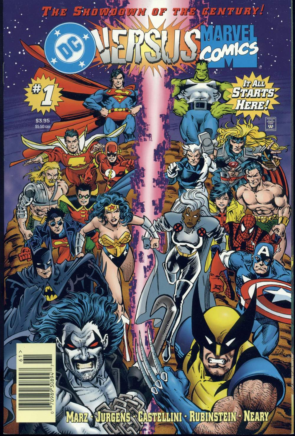 Read online DC Versus Marvel/Marvel Versus DC comic -  Issue #1 - 1
