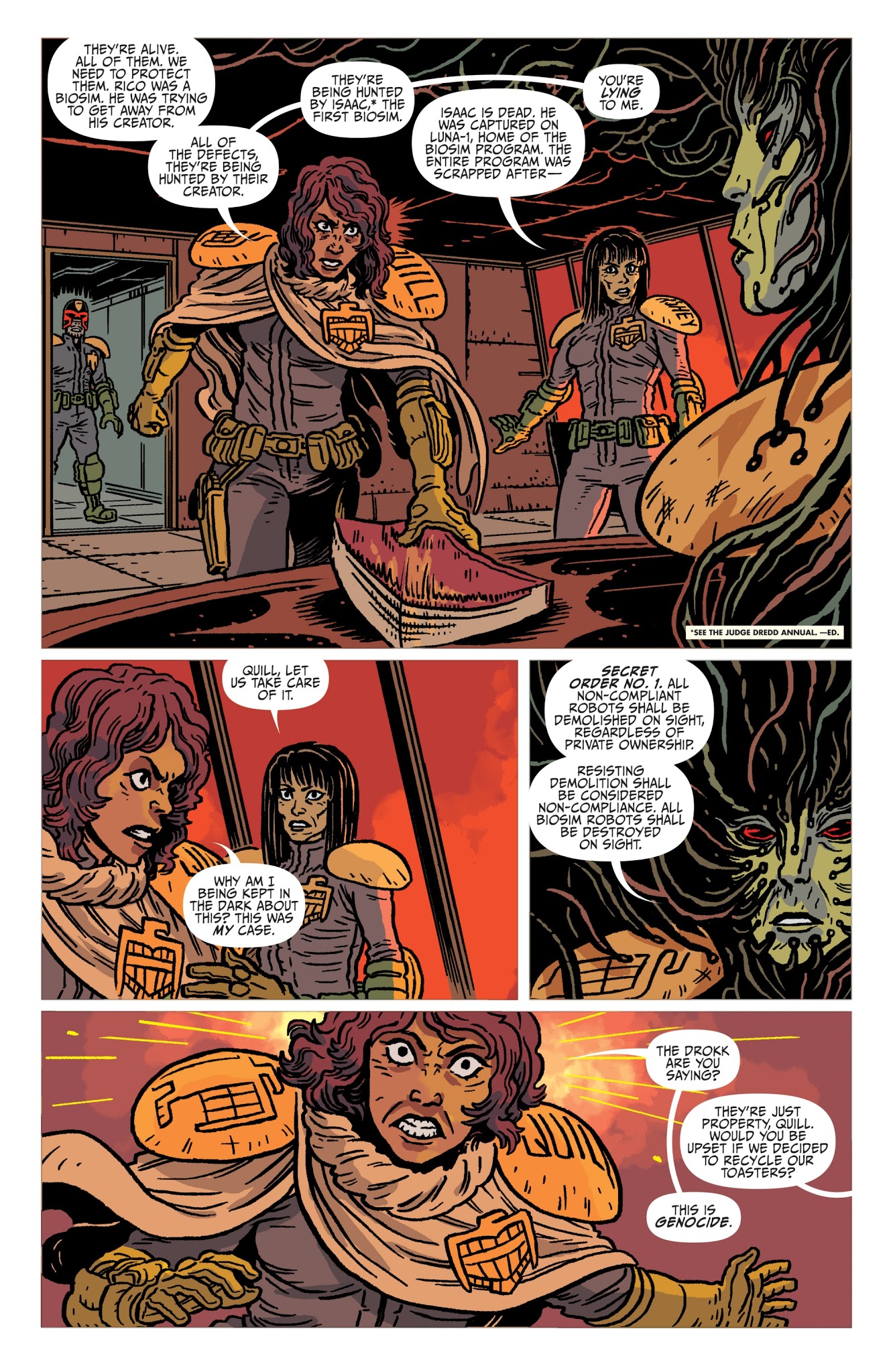 Read online Judge Dredd: The Blessed Earth comic -  Issue #6 - 19
