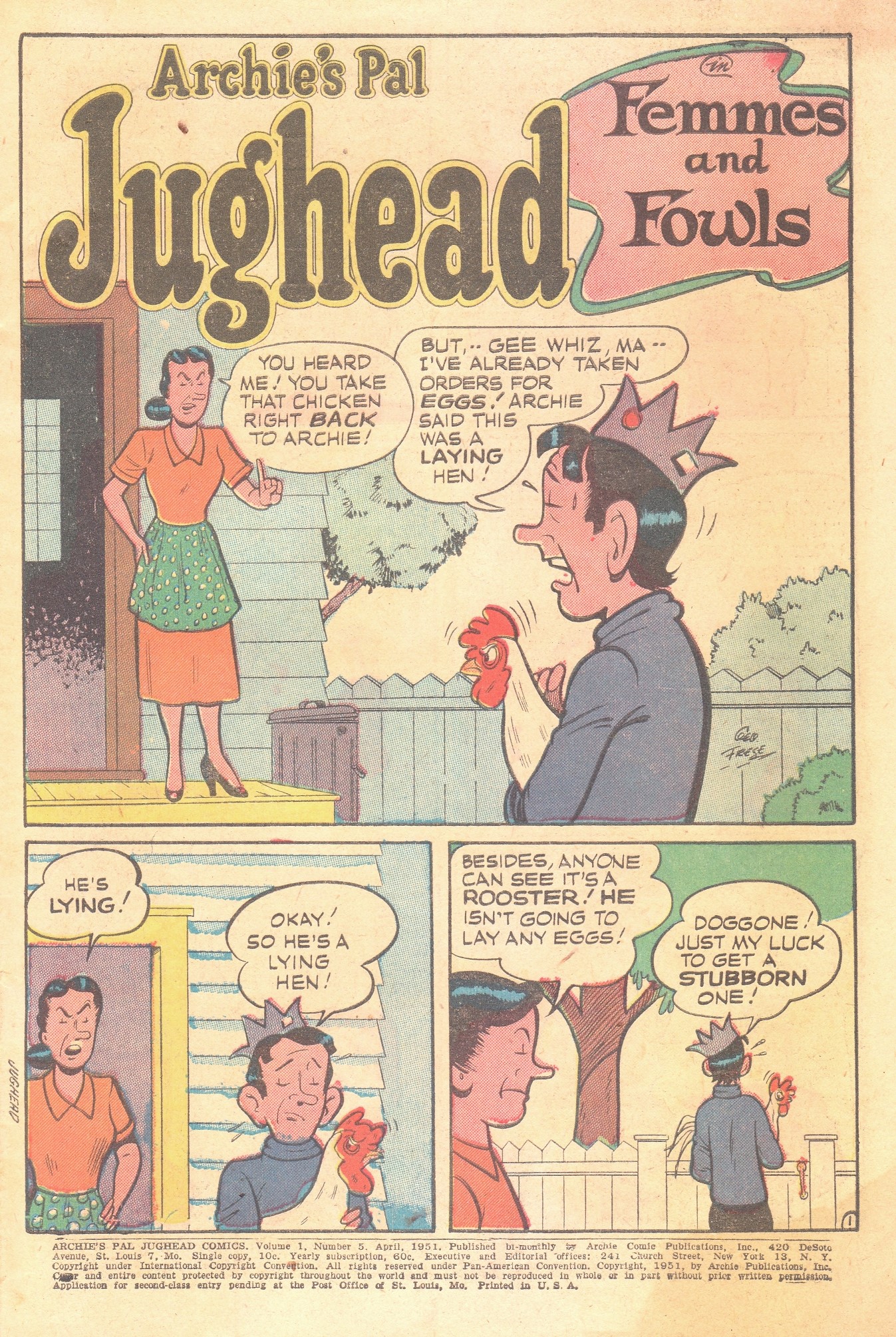 Read online Archie's Pal Jughead comic -  Issue #5 - 3