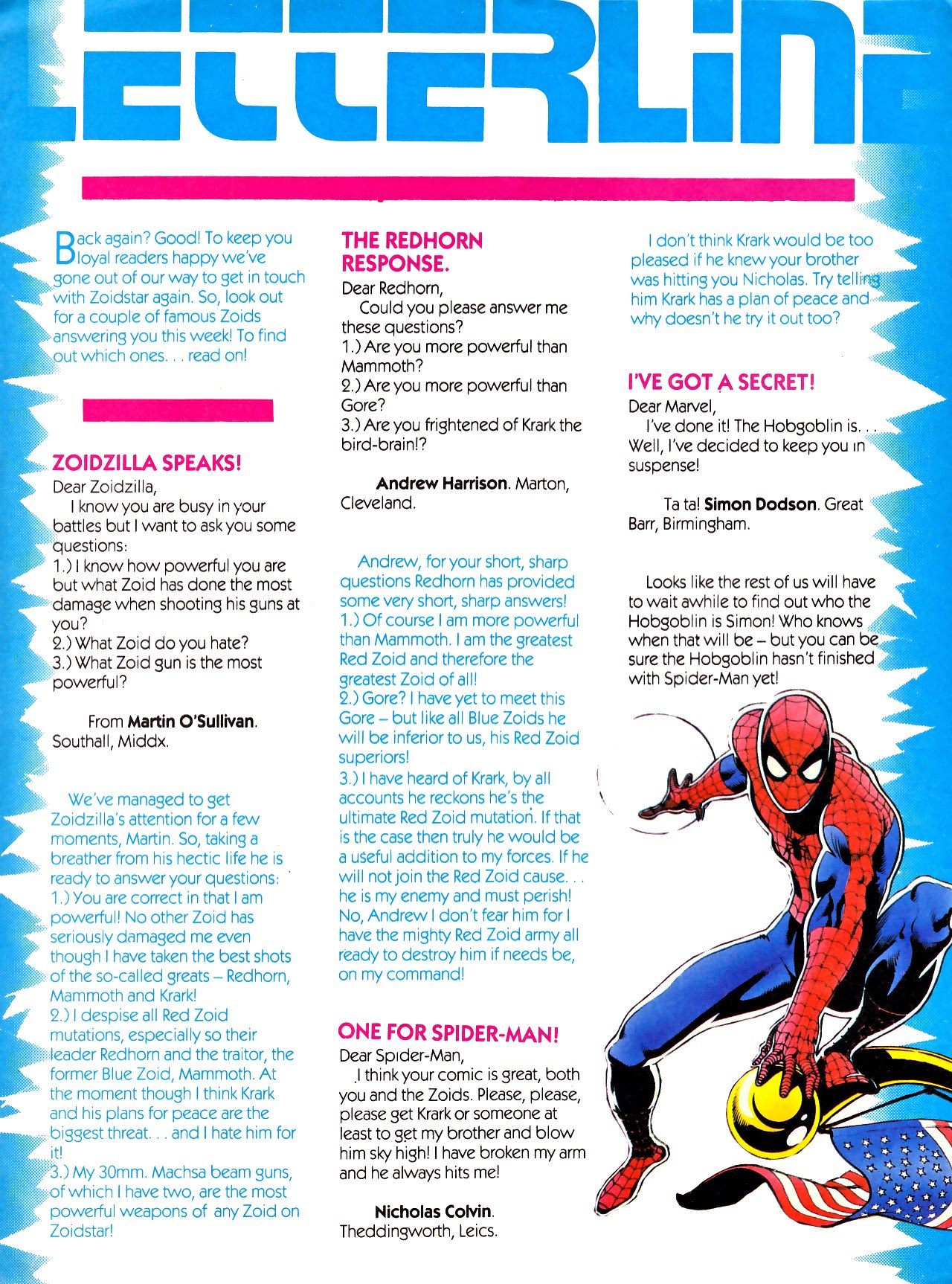 Read online Spider-Man and Zoids comic -  Issue #19 - 8