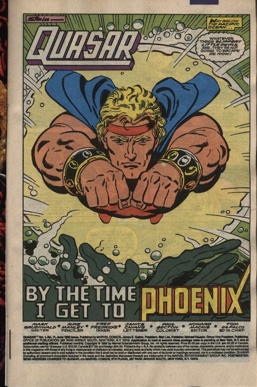 Read online Quasar comic -  Issue #11 - 1