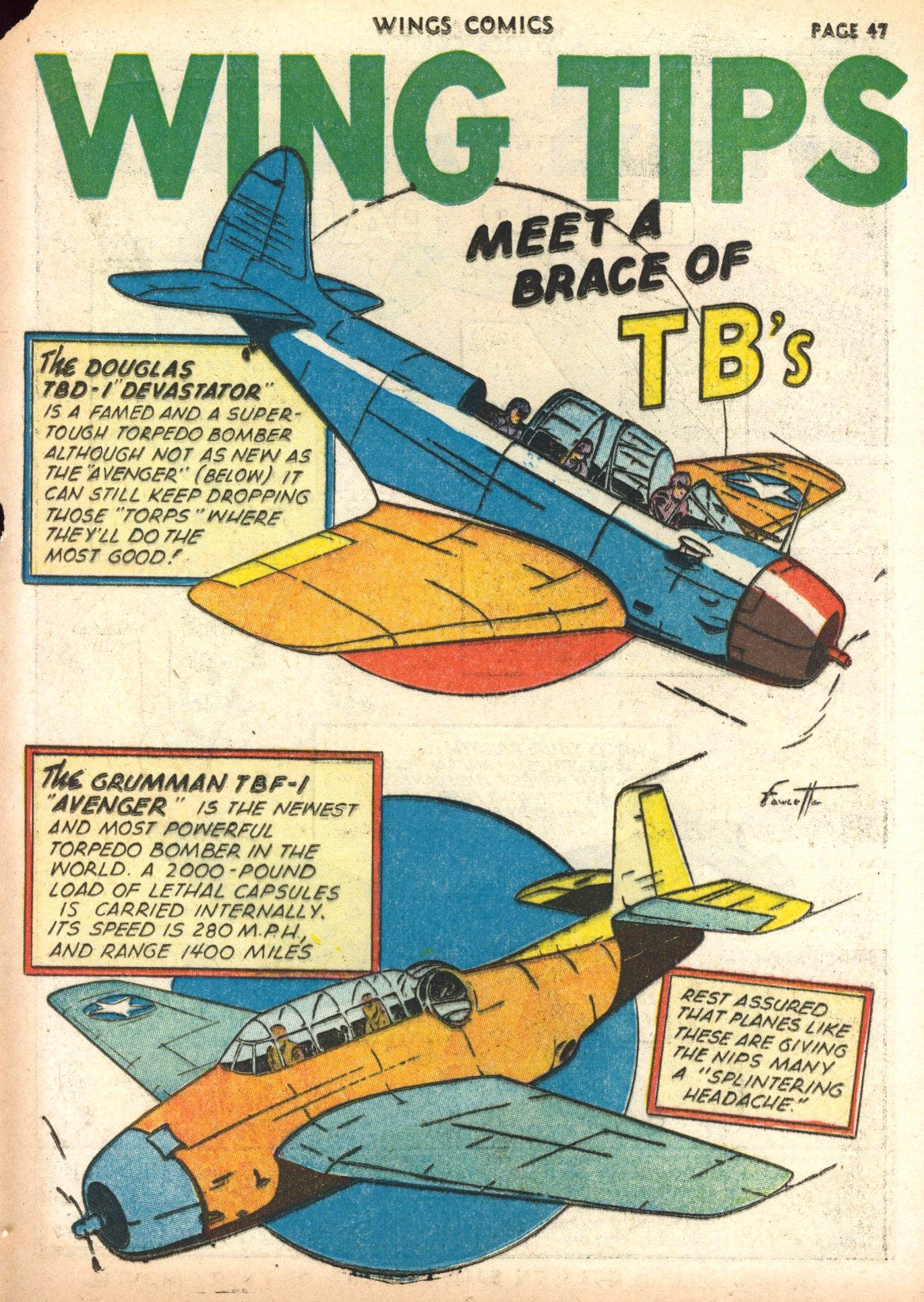 Read online Wings Comics comic -  Issue #30 - 49