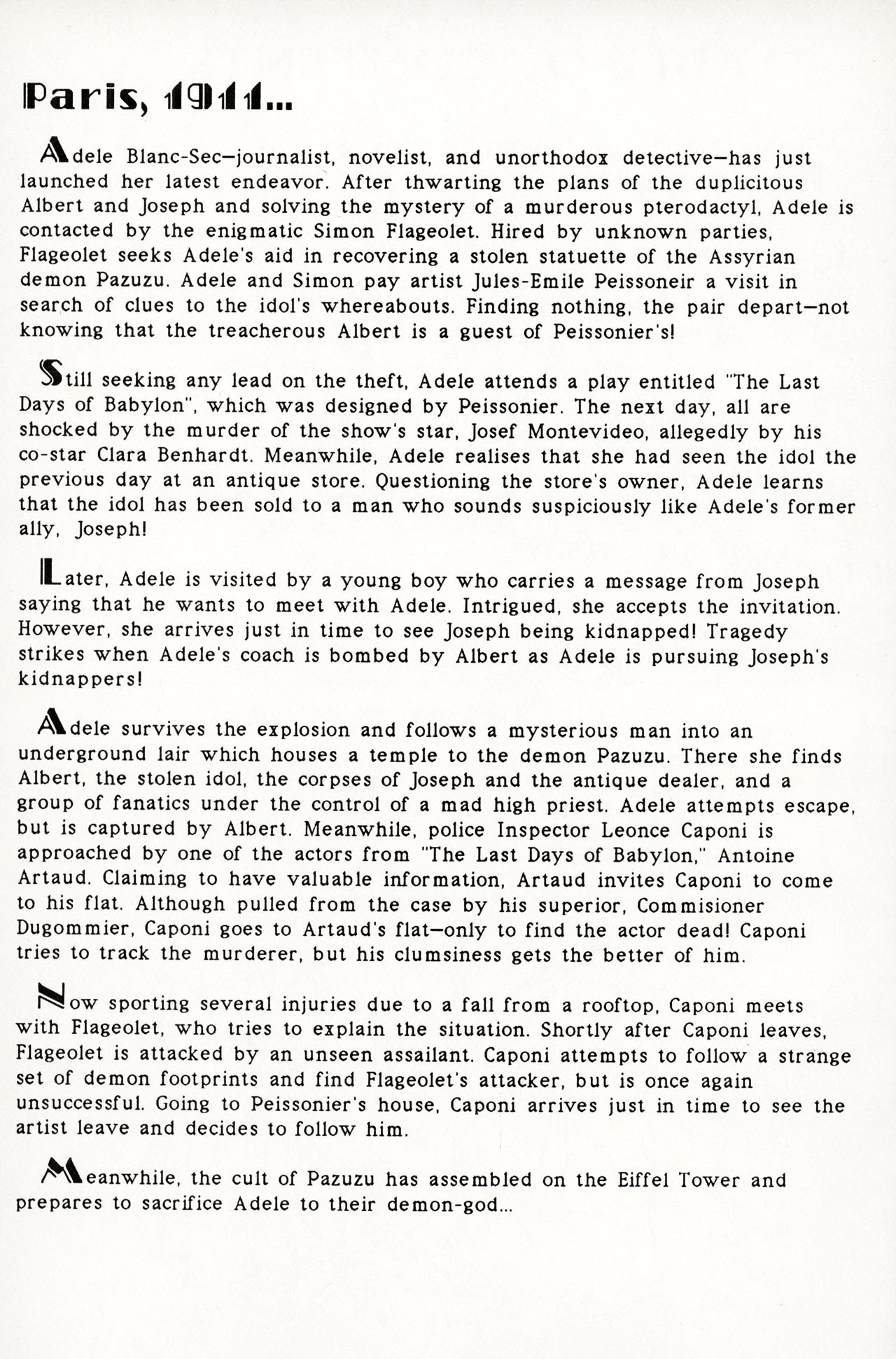 Read online The Extraordinary Adventures of Adele Blanc-Sec comic -  Issue #2 - 2