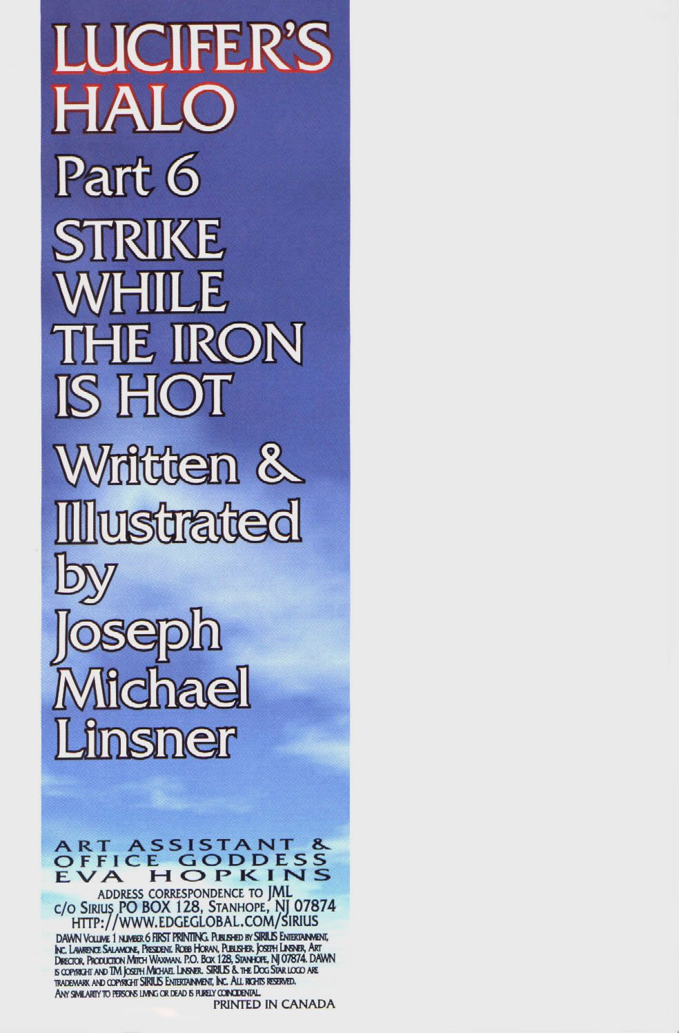 Read online Dawn comic -  Issue #6 - 2