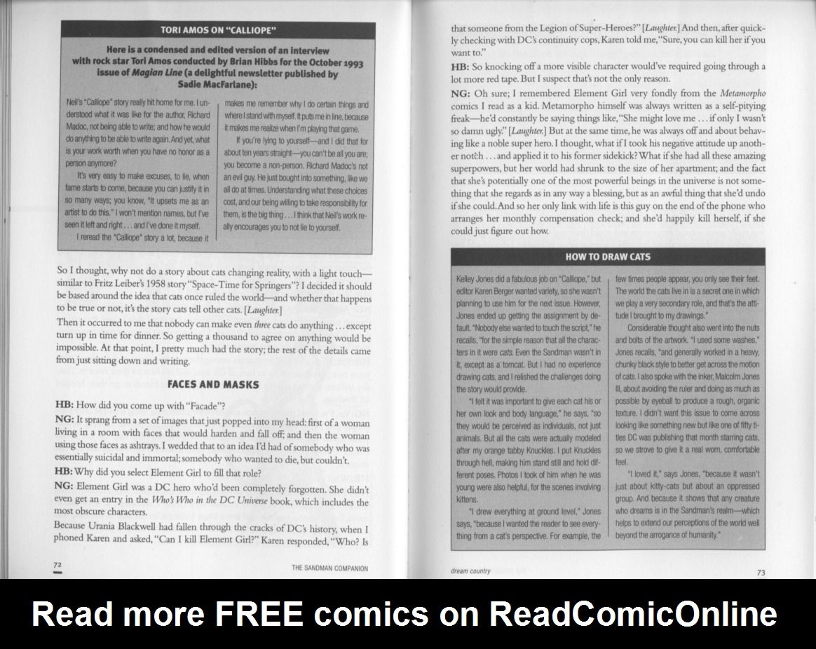 Read online The Sandman Companion comic -  Issue # TPB - 44