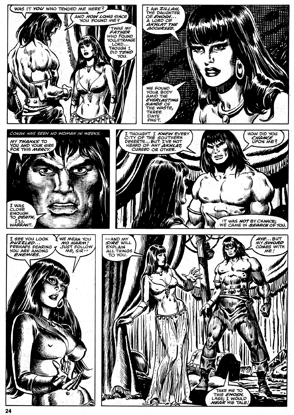 Read online The Savage Sword Of Conan comic -  Issue #35 - 24
