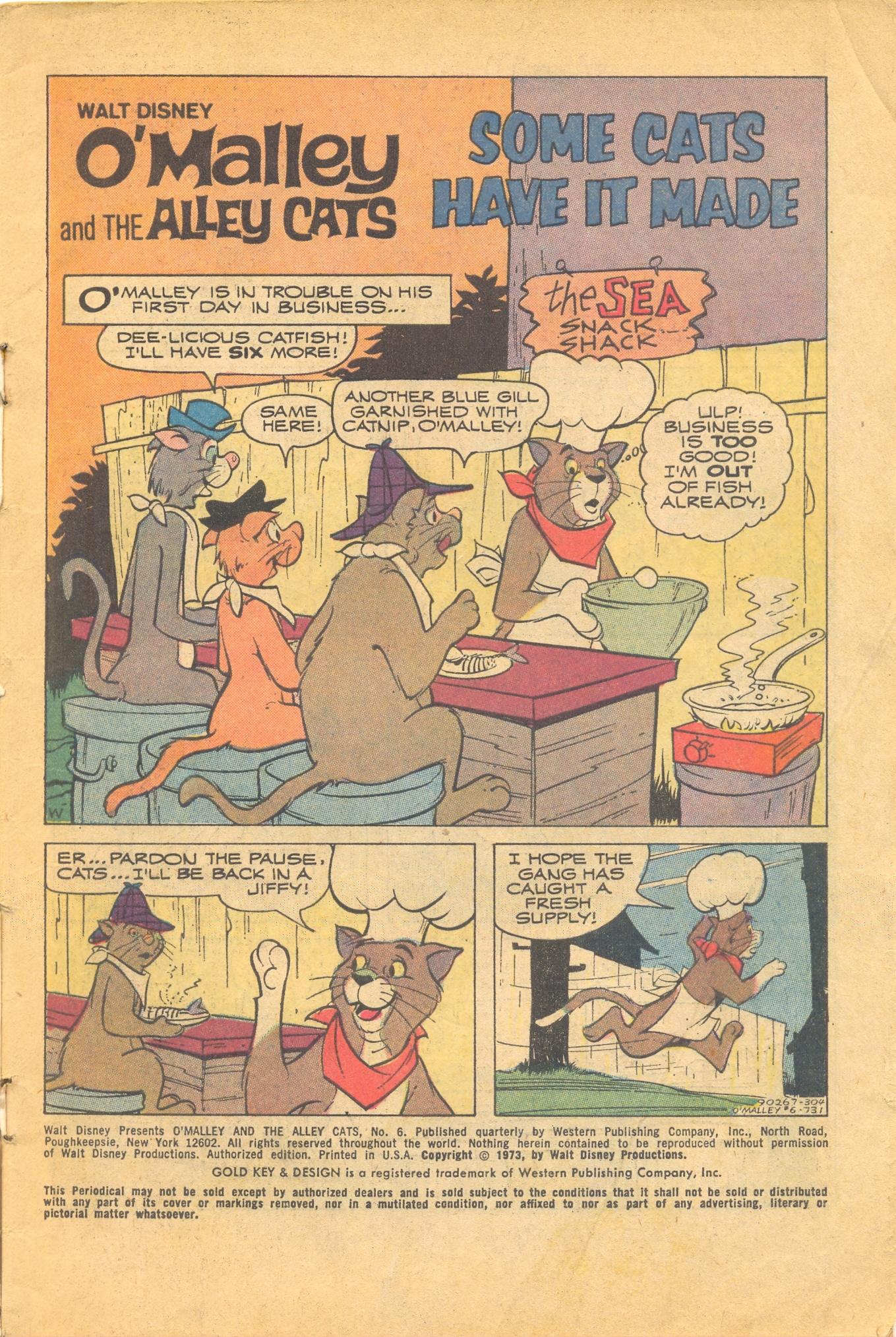 Read online O'Malley and the Alley Cats comic -  Issue #6 - 3