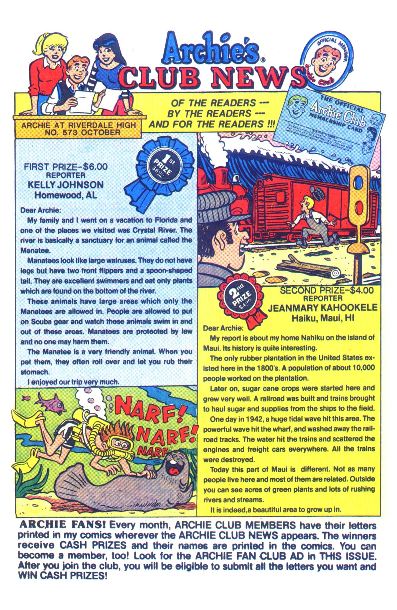 Read online Archie Giant Series Magazine comic -  Issue #573 - 19