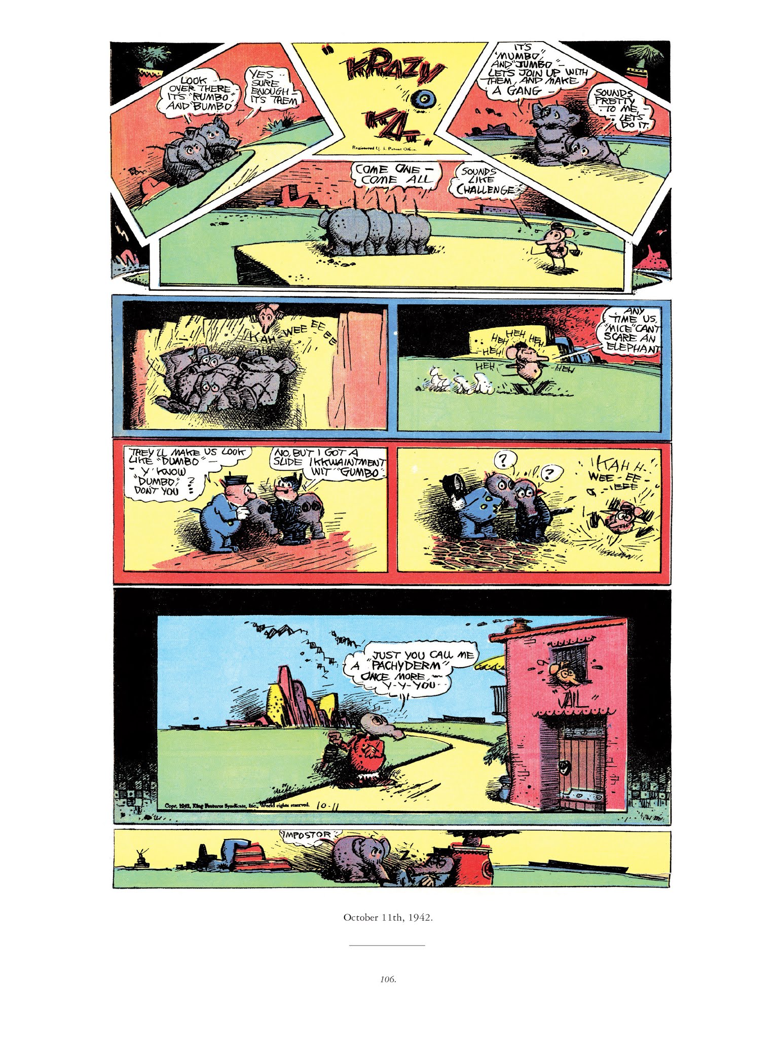 Read online Krazy & Ignatz comic -  Issue # TPB 12 - 105