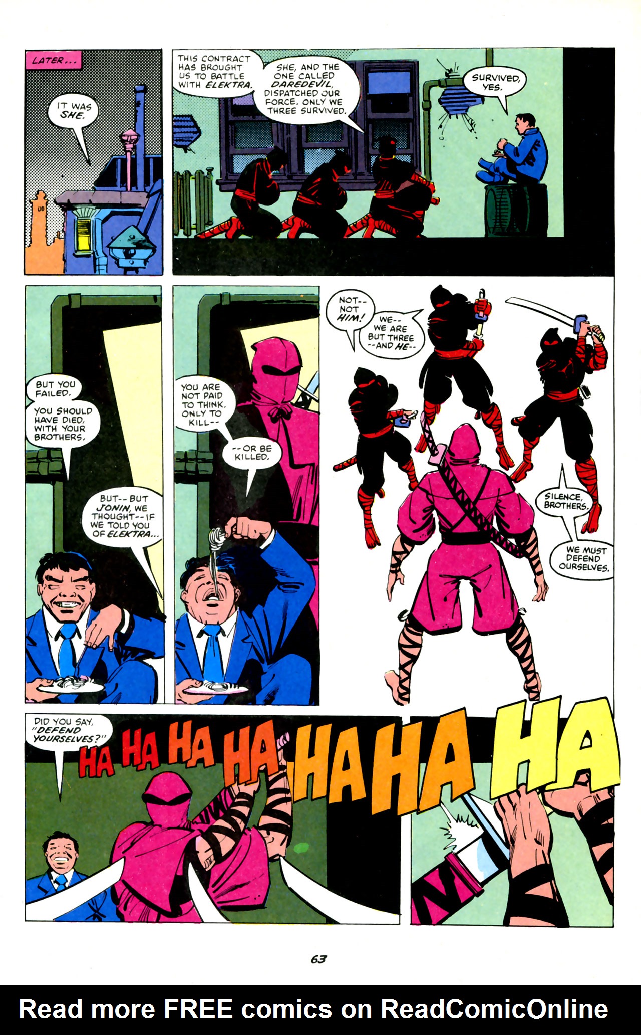 Read online Elektra Megazine comic -  Issue #1 - 64