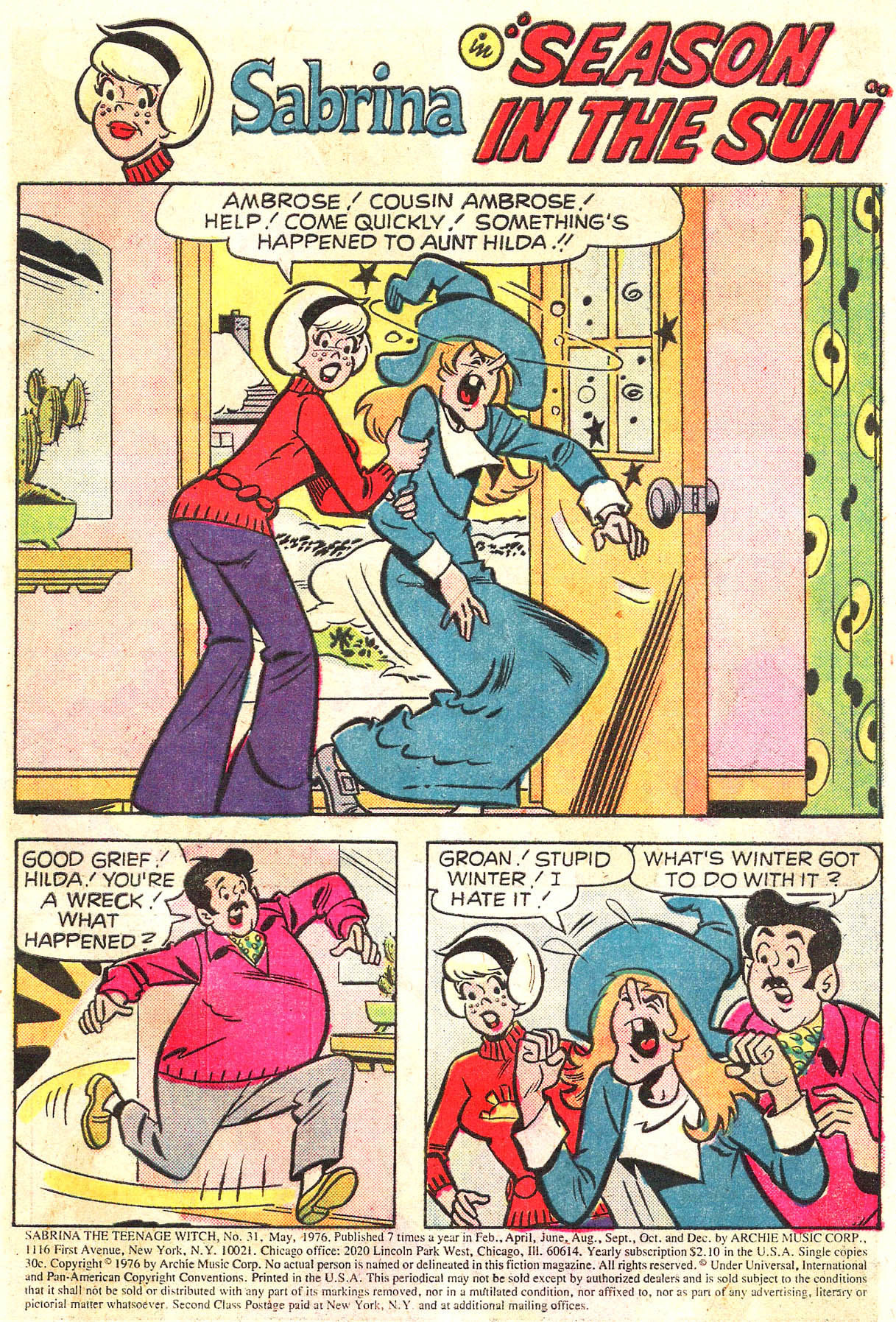 Read online Sabrina The Teenage Witch (1971) comic -  Issue #31 - 3