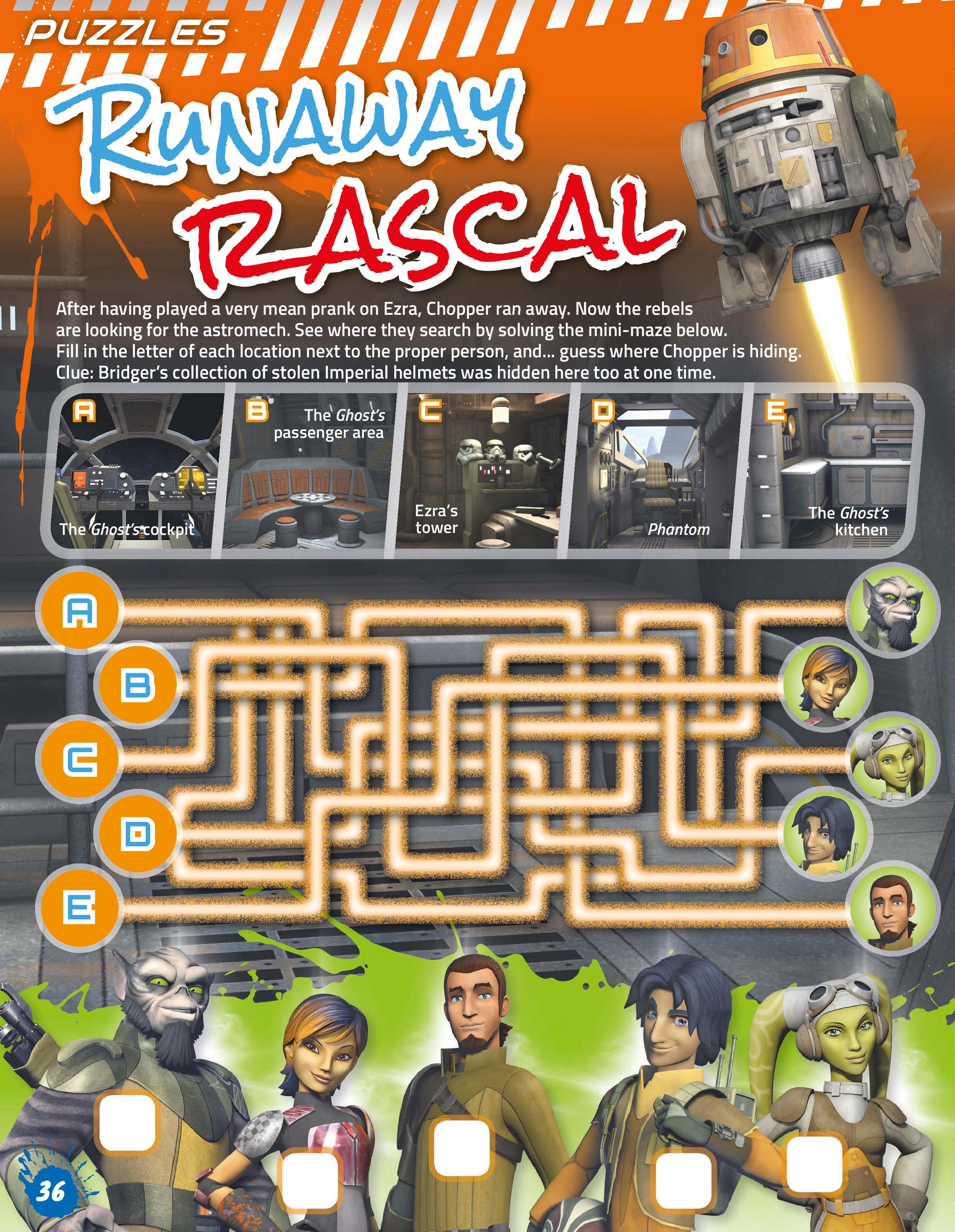 Read online Star Wars Rebels Magazine comic -  Issue #3 - 36