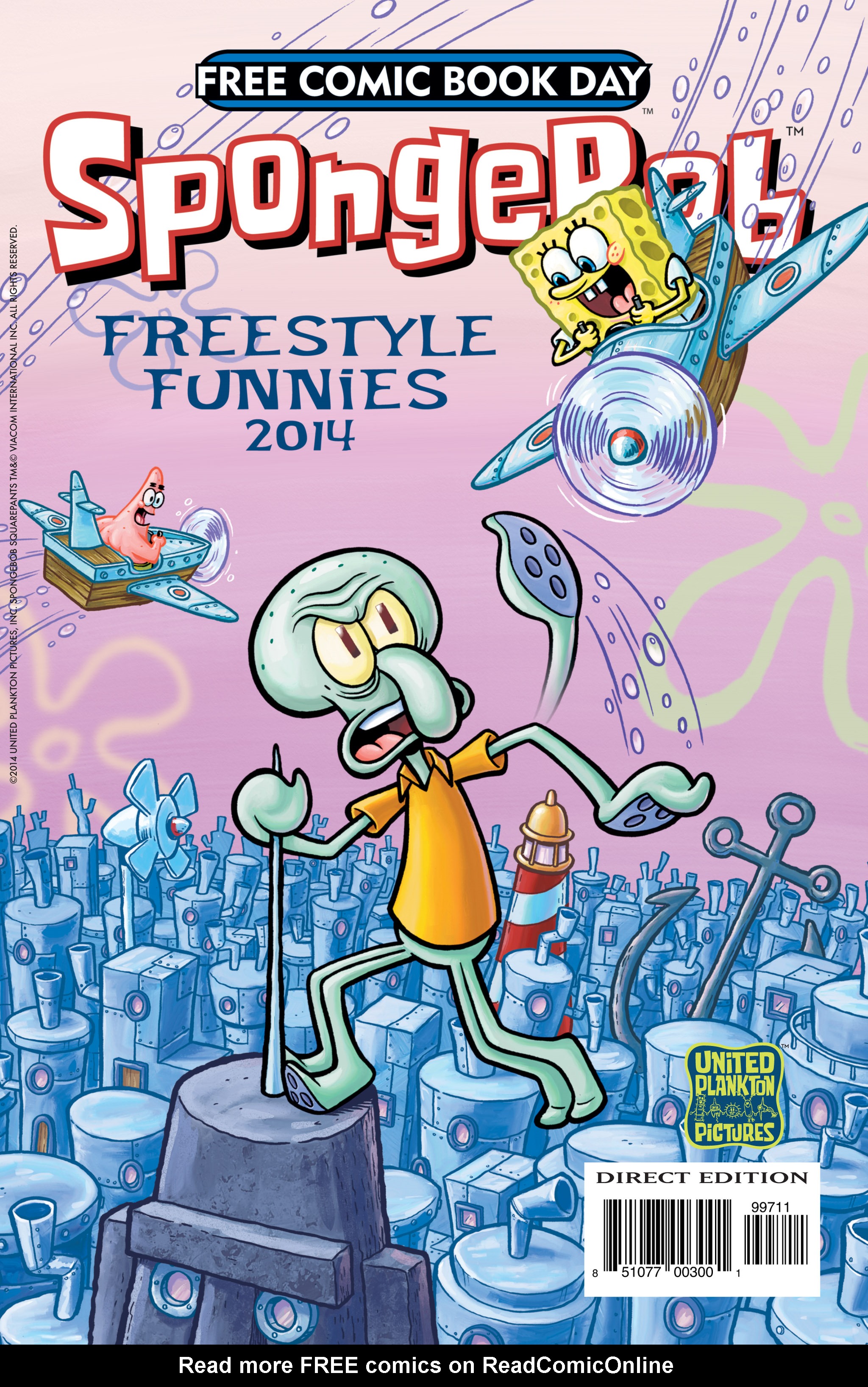 Read online Spongebob Freestyle Funnies comic -  Issue # FCBD 2014 - 1