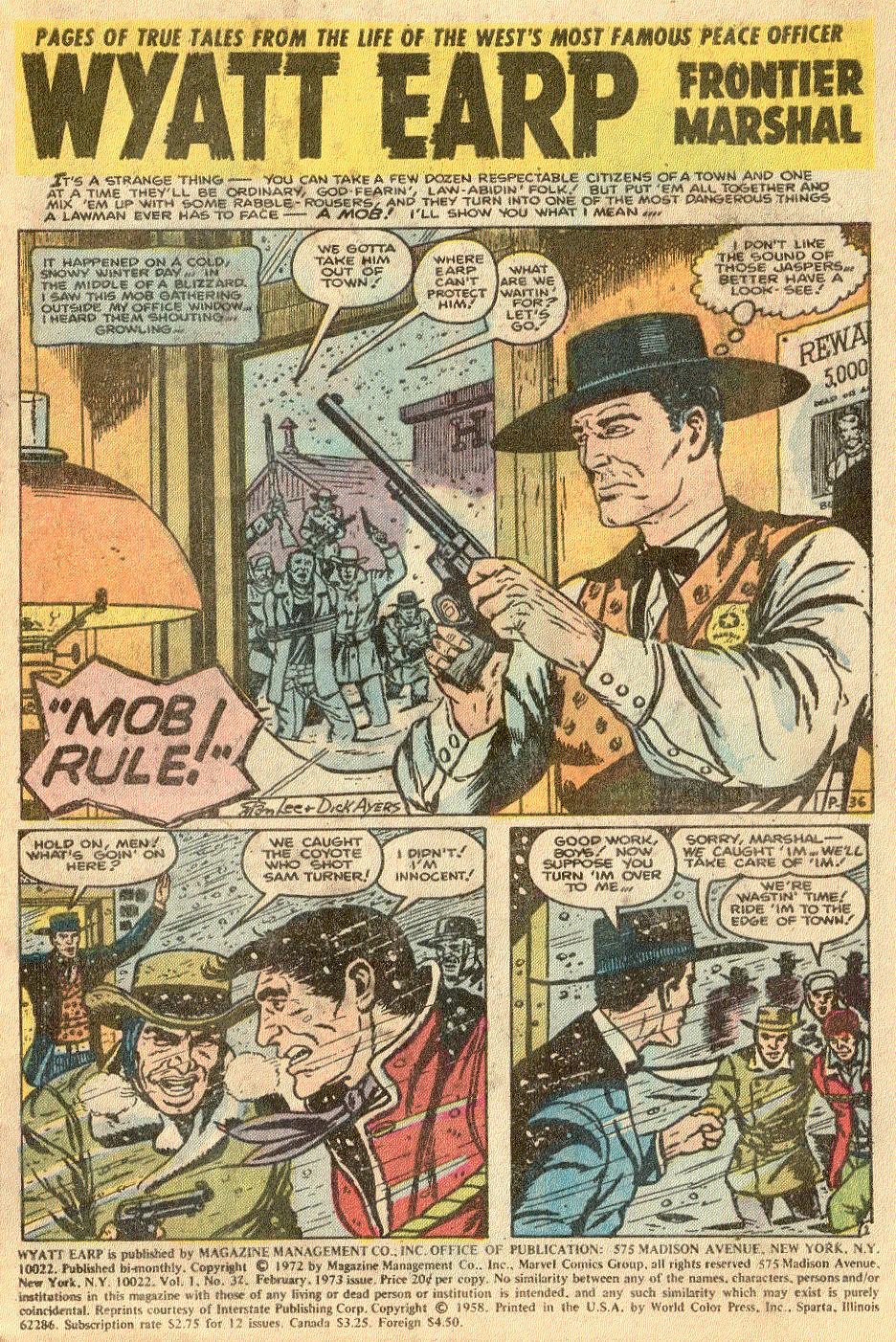 Read online Wyatt Earp comic -  Issue #32 - 2