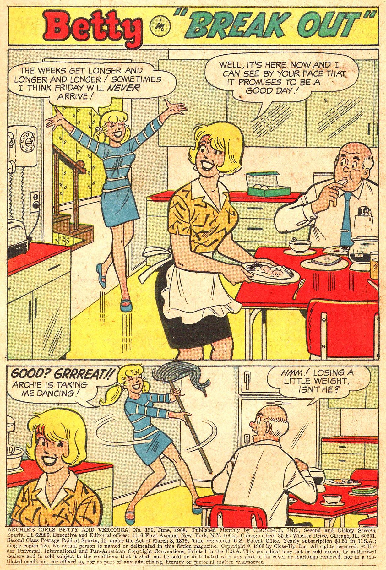 Read online Archie's Girls Betty and Veronica comic -  Issue #150 - 3