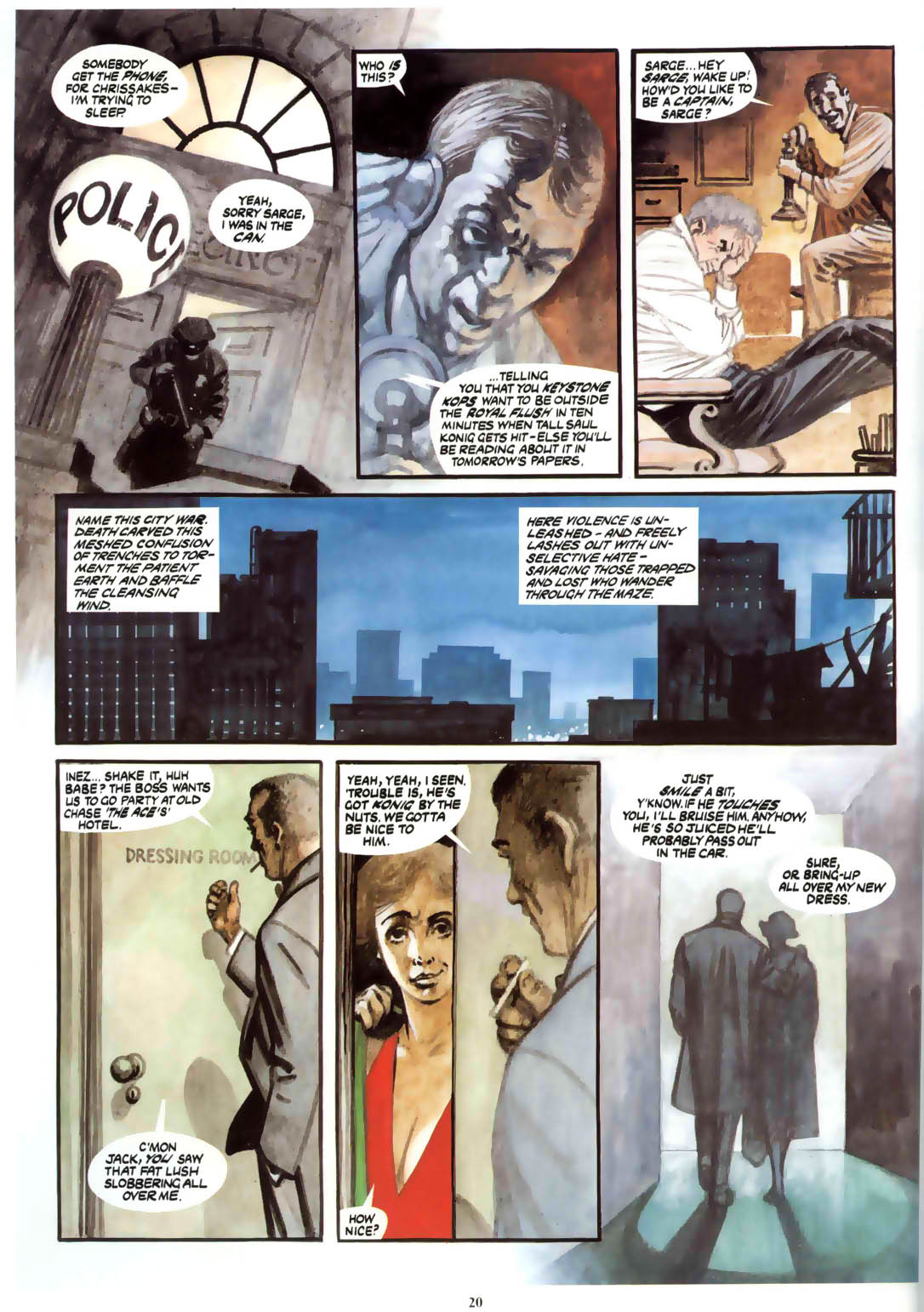 Read online Marvel Graphic Novel comic -  Issue #6 Night Raven - House of Cards - 19