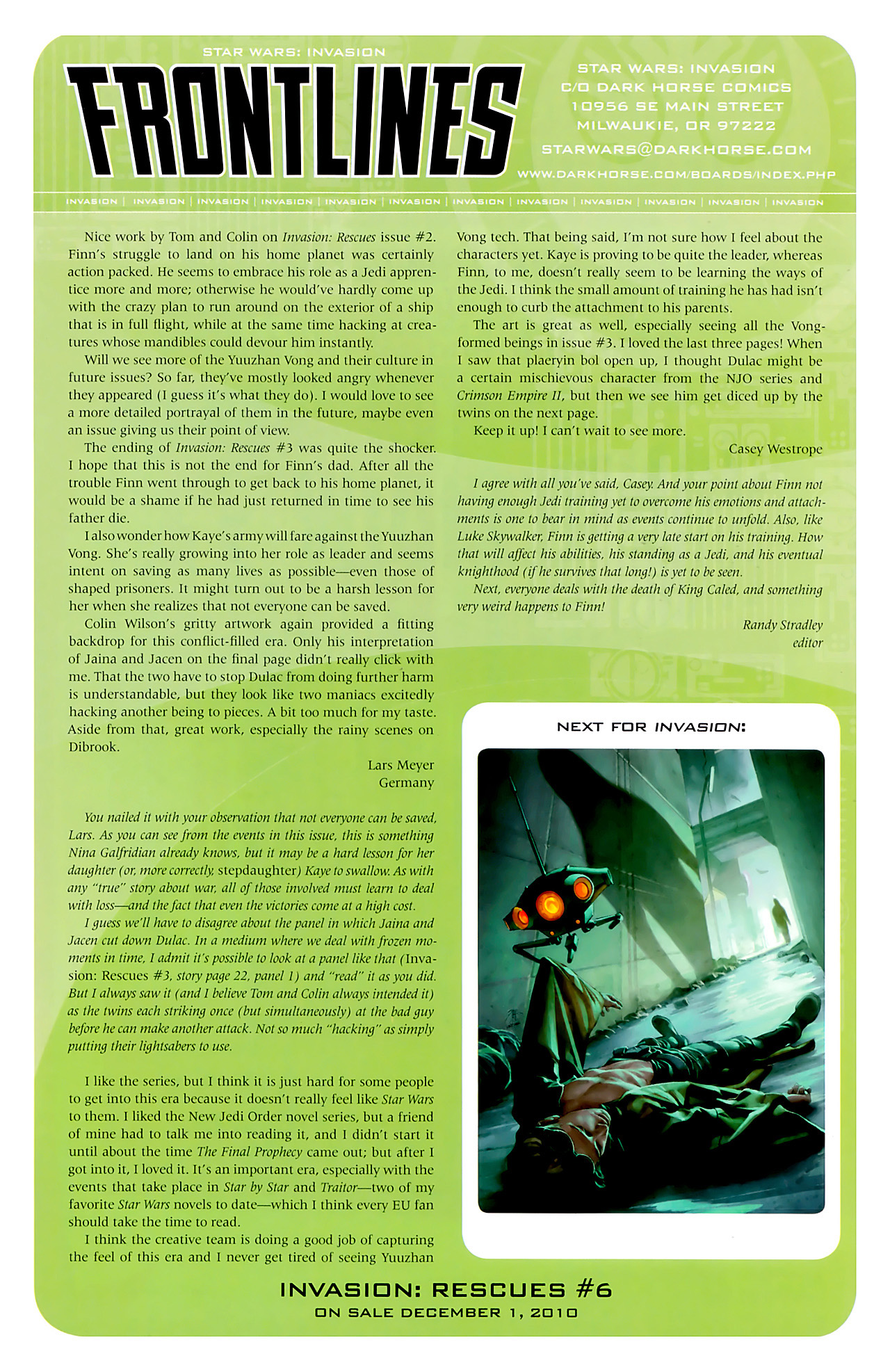 Read online Star Wars: Invasion - Rescues comic -  Issue #5 - 24