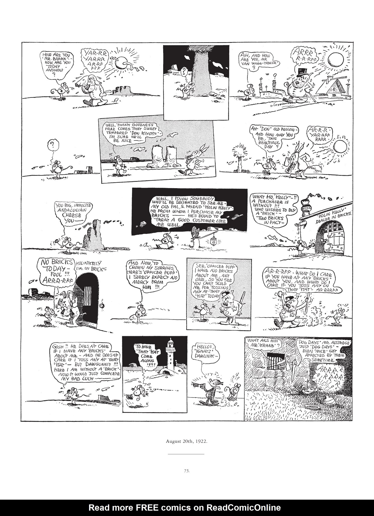 Read online Krazy & Ignatz comic -  Issue # TPB 3 - 75