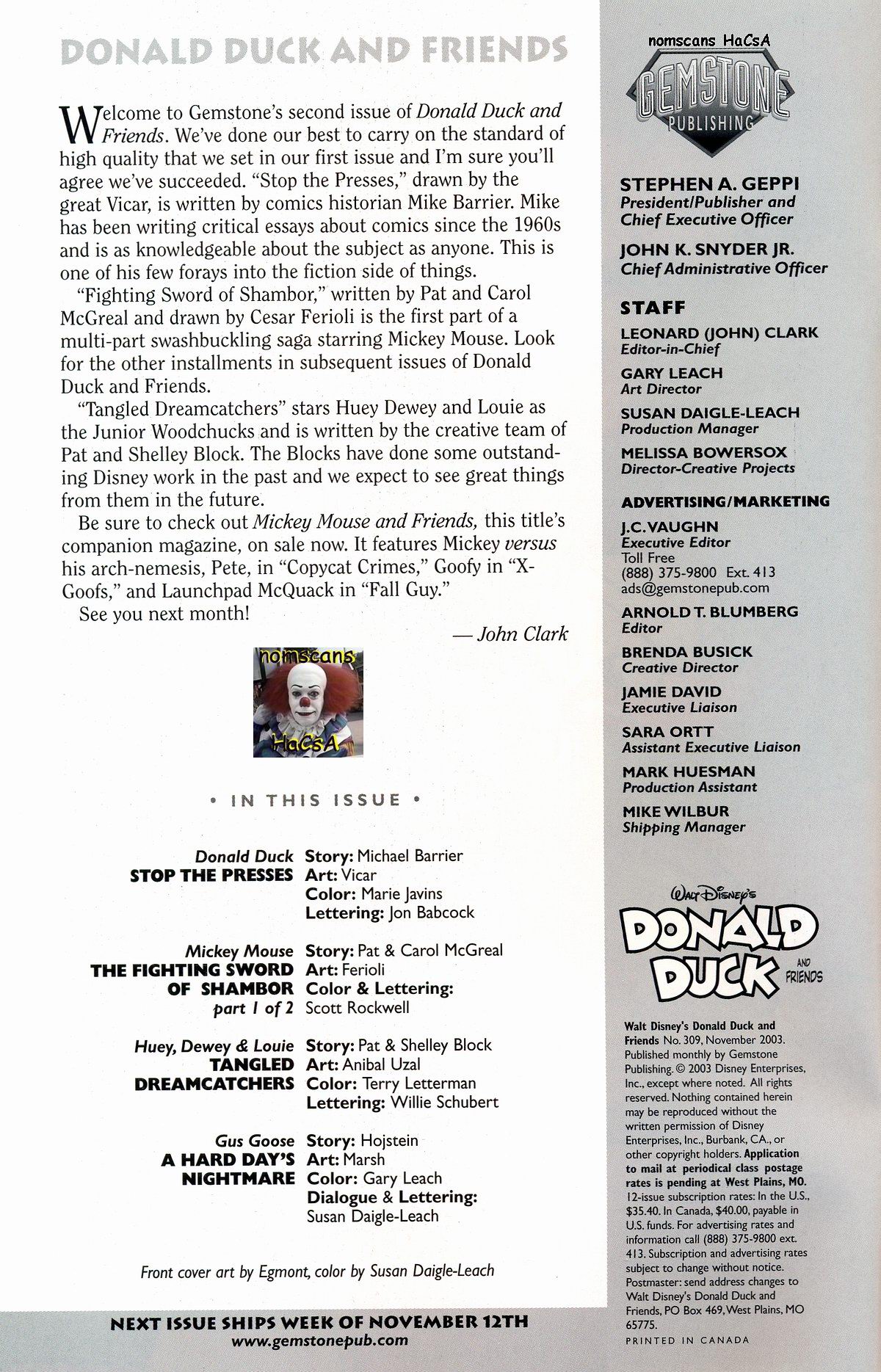 Read online Walt Disney's Donald Duck and Friends comic -  Issue #309 - 2