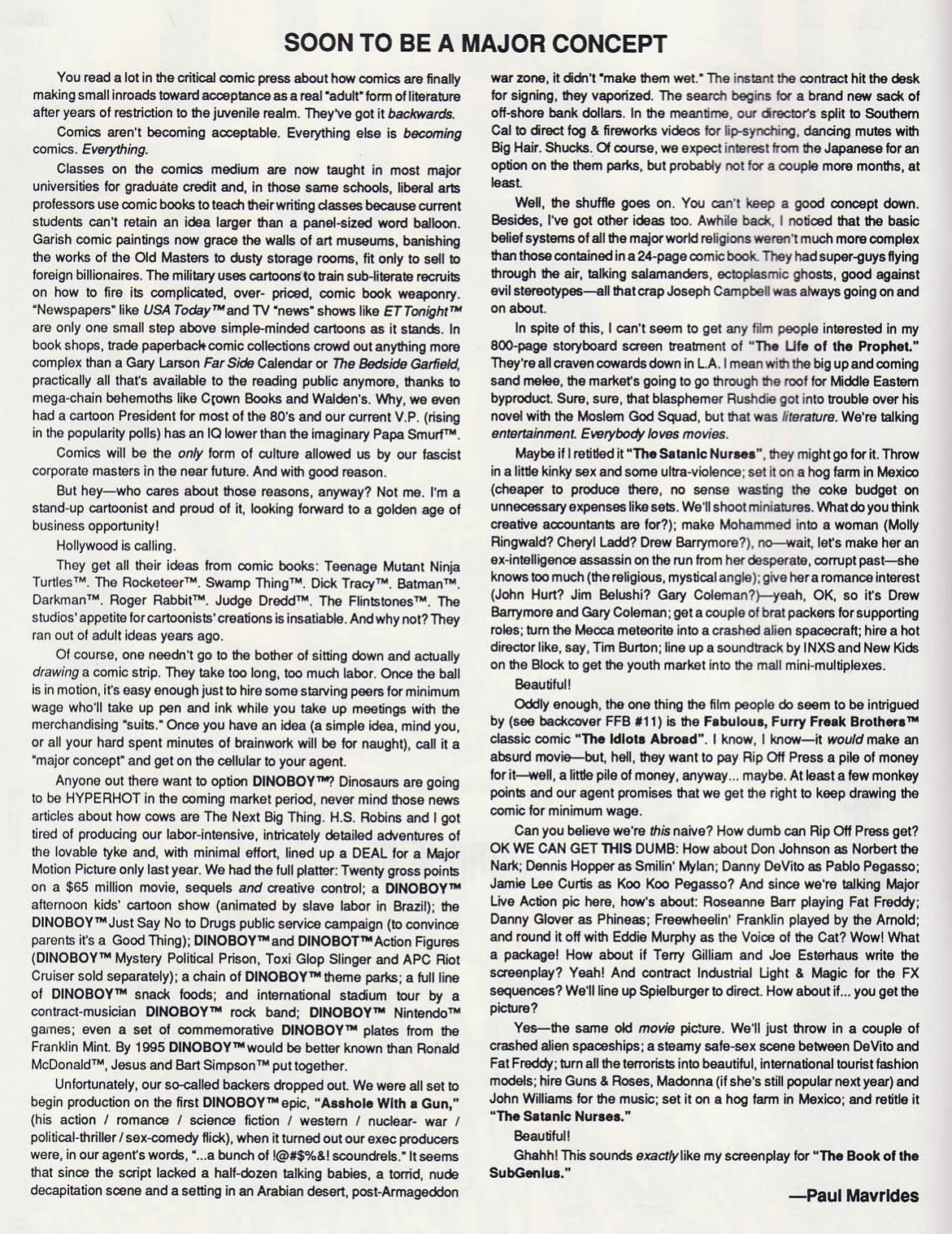 Read online Rip Off Comix comic -  Issue #29 - 2