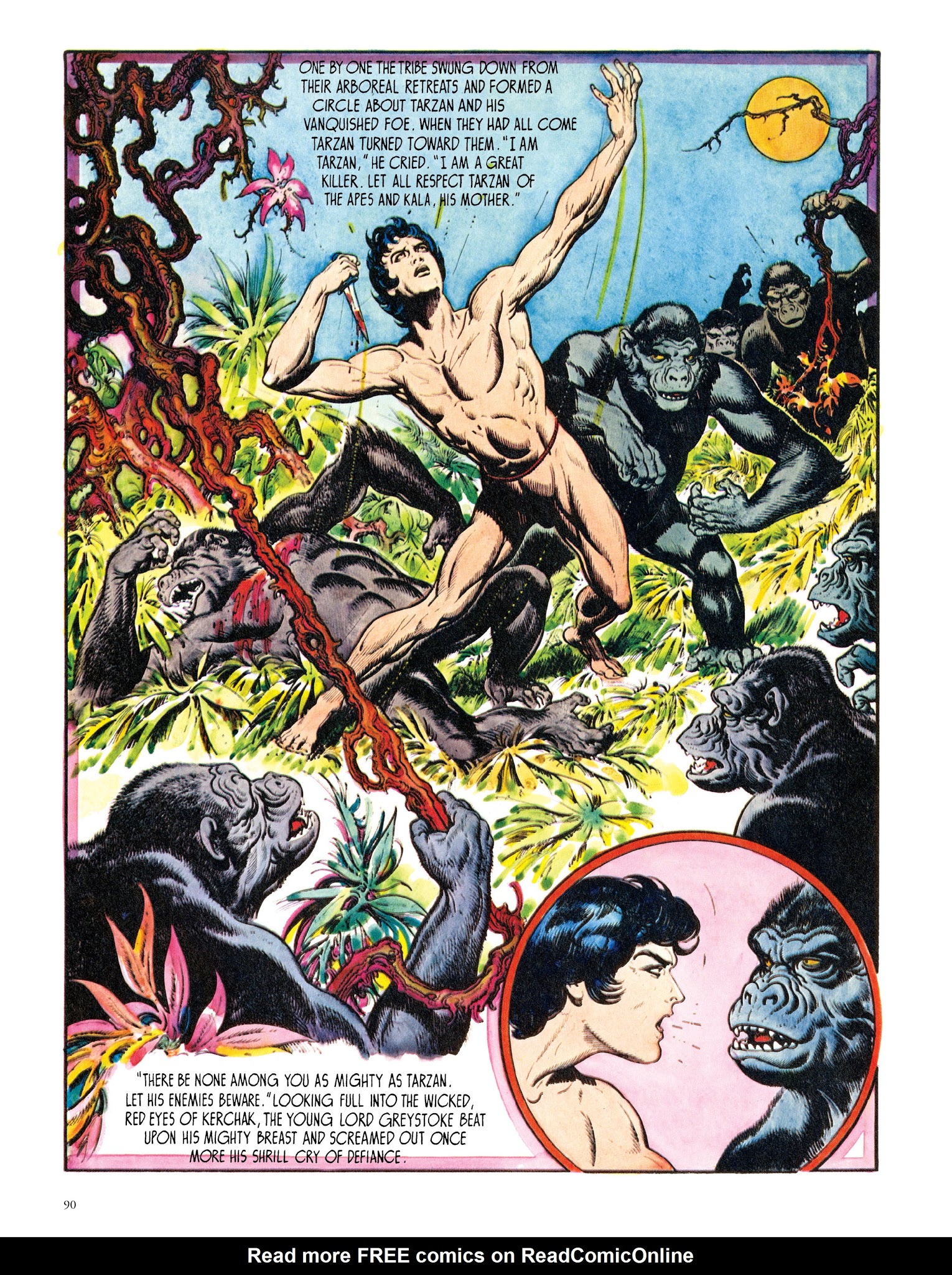 Read online Edgar Rice Burroughs' Tarzan: Burne Hogarth's Lord of the Jungle comic -  Issue # TPB - 90