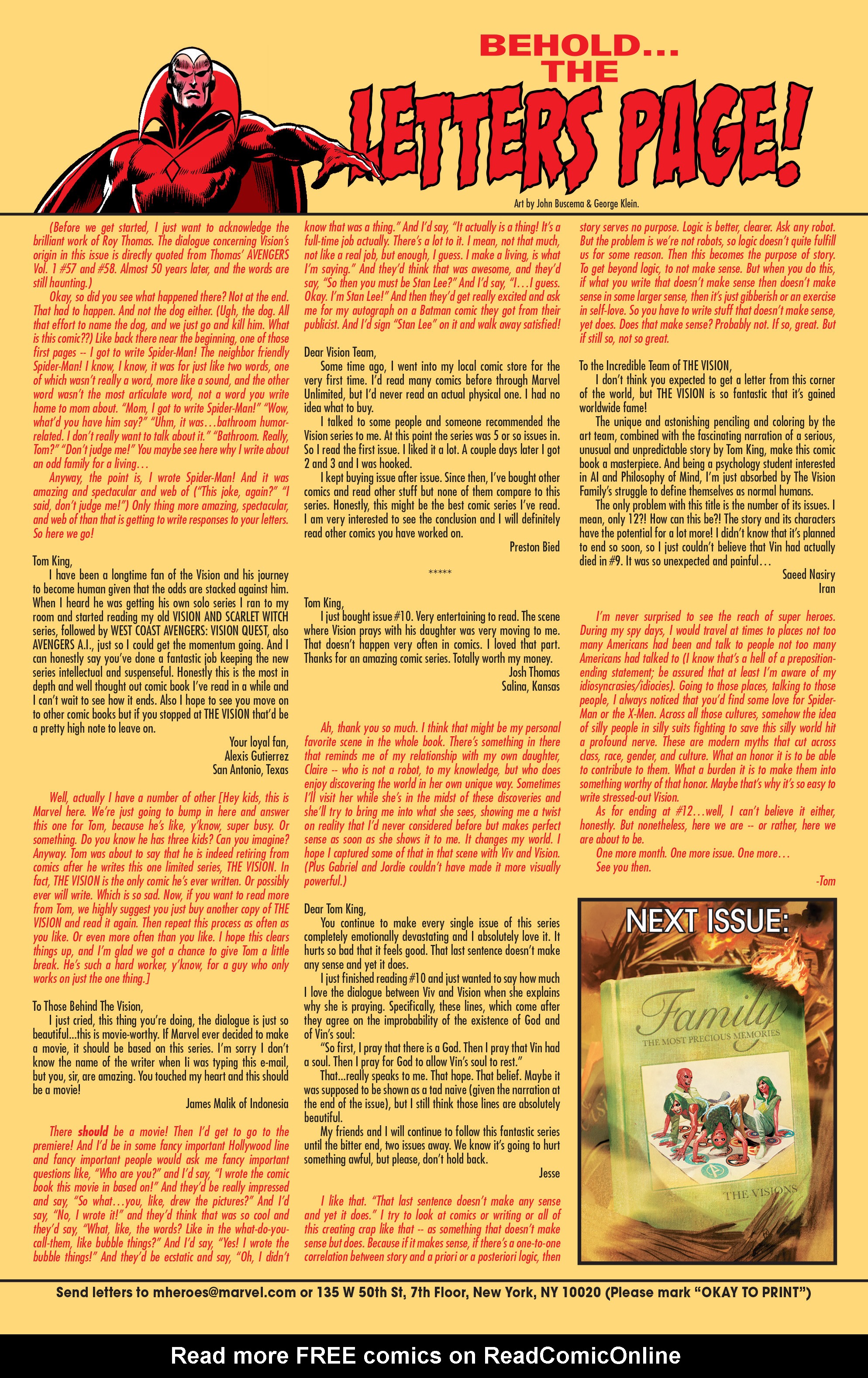 Read online Vision comic -  Issue #11 - 22