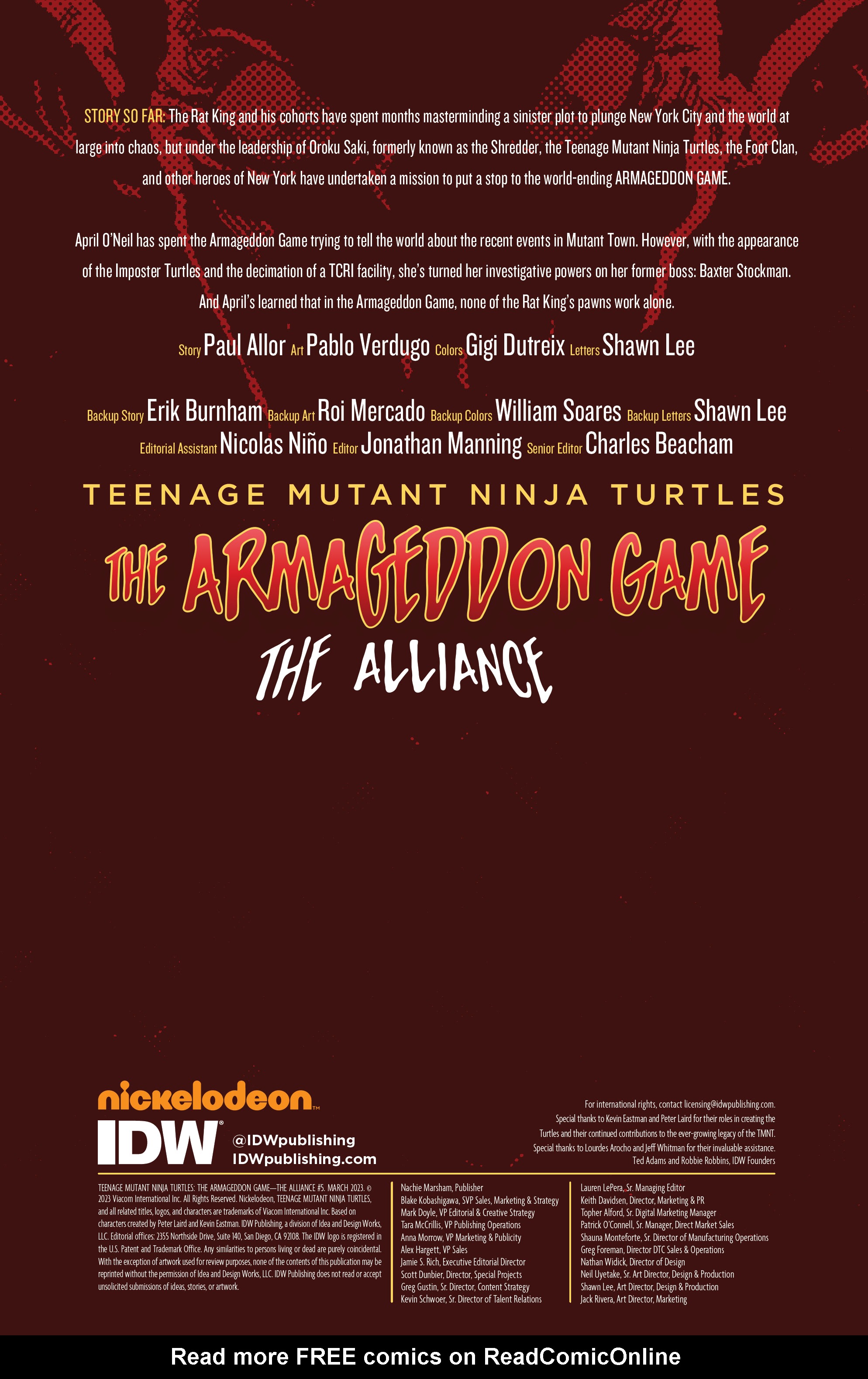 Read online Teenage Mutant Ninja Turtles: The Armageddon Game - The Alliance comic -  Issue #5 - 2