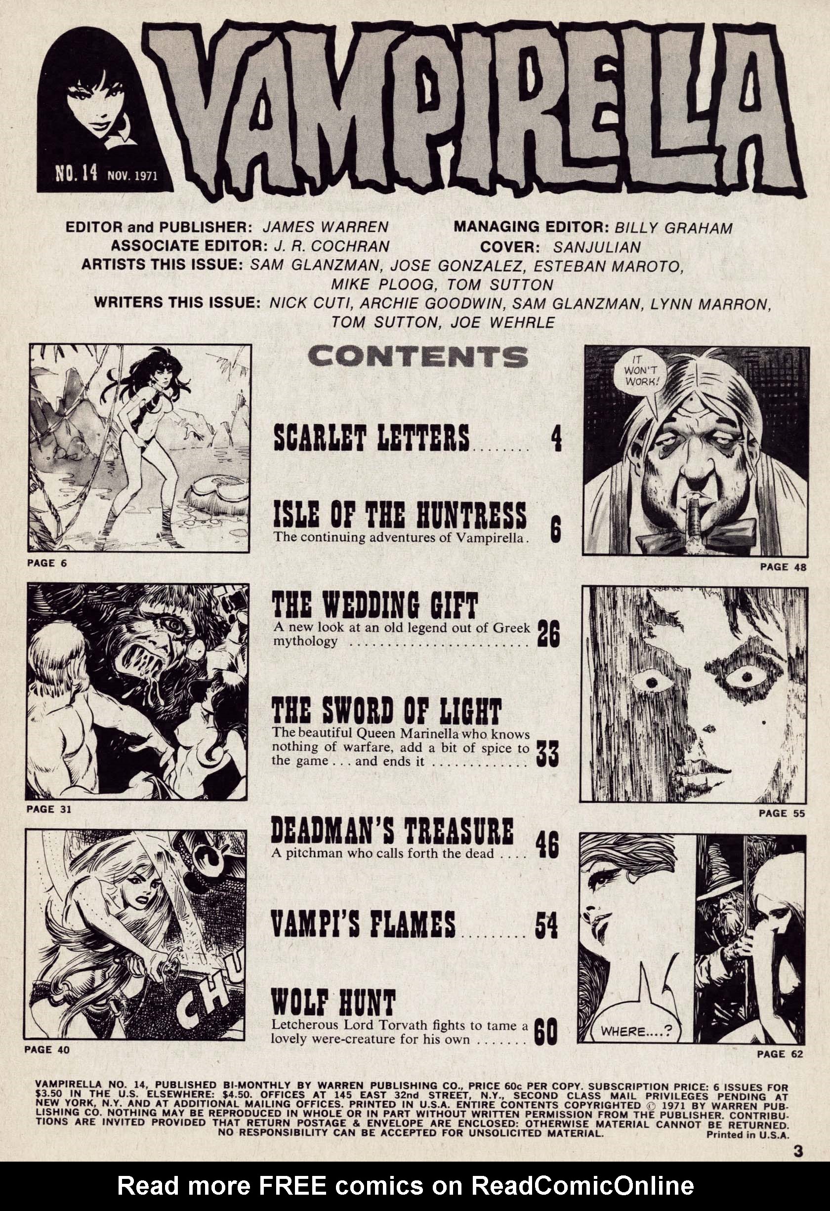 Read online Vampirella (1969) comic -  Issue #14 - 3