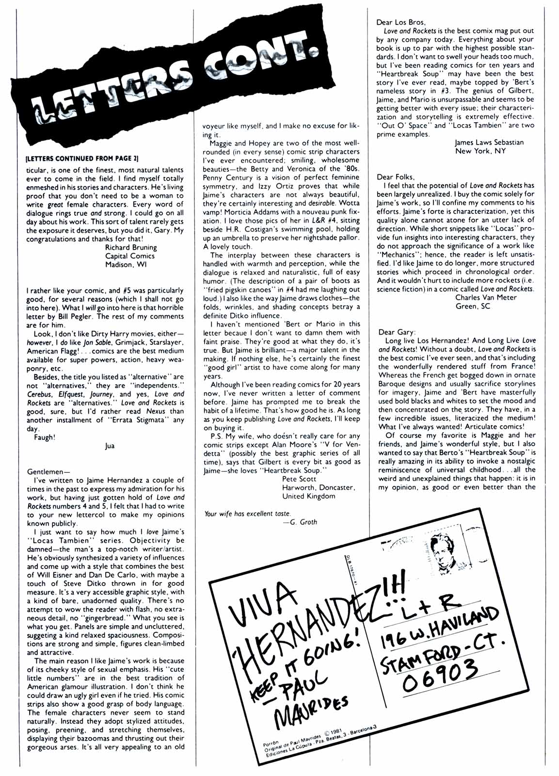 Read online Love and Rockets (1982) comic -  Issue #7 - 32