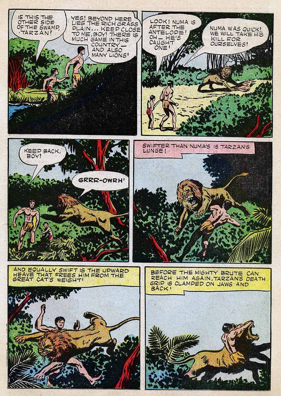 Read online Tarzan (1948) comic -  Issue #6 - 15