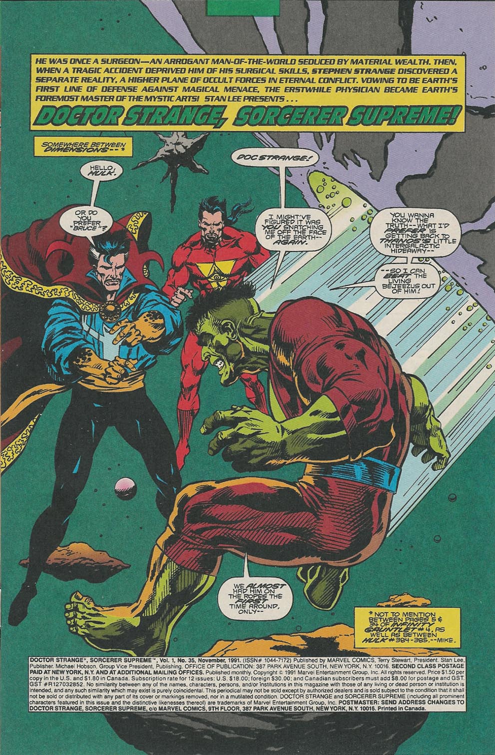 Read online Doctor Strange: Sorcerer Supreme comic -  Issue #35 - 2