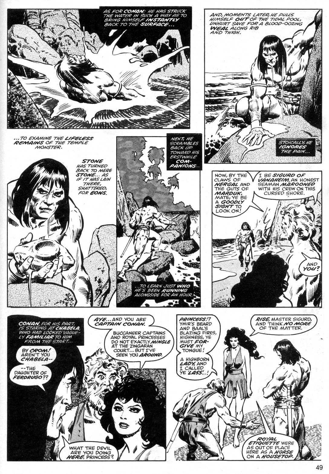 Read online The Savage Sword Of Conan comic -  Issue #40 - 49