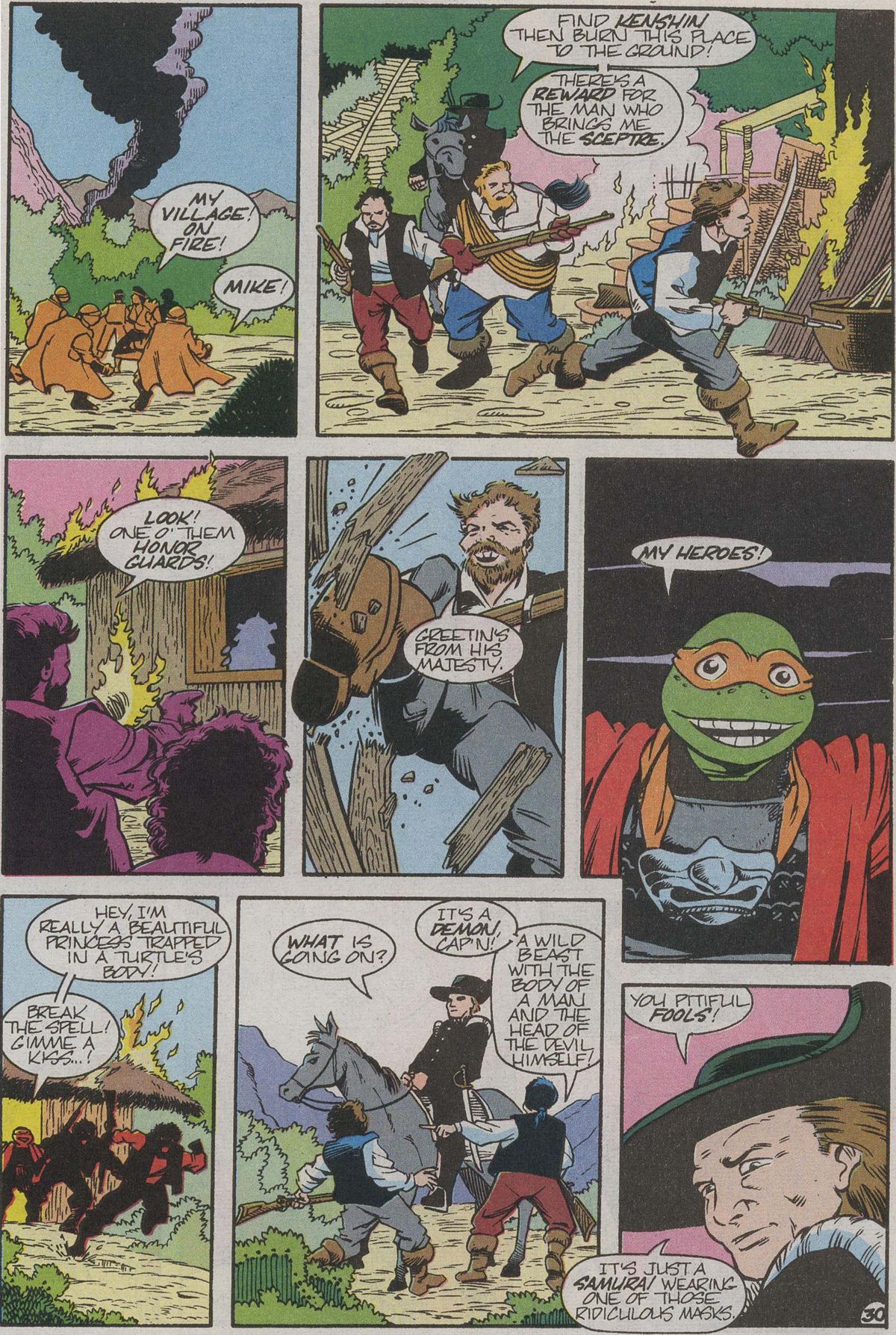 Read online Teenage Mutant Ninja Turtles III The Movie: The Turtles Are Back...In Time! comic -  Issue # Full - 31