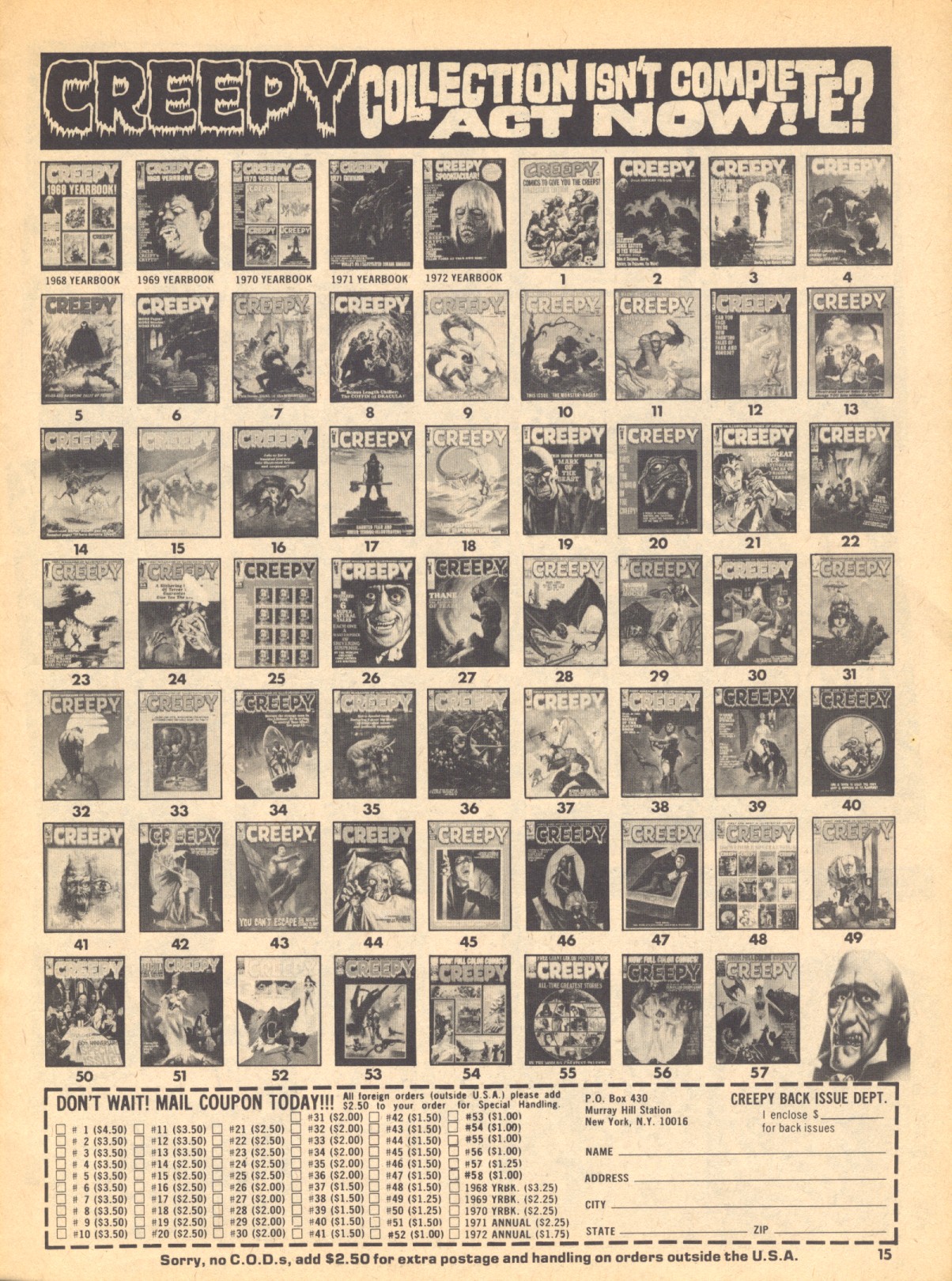 Read online Creepy (1964) comic -  Issue #58 - 15
