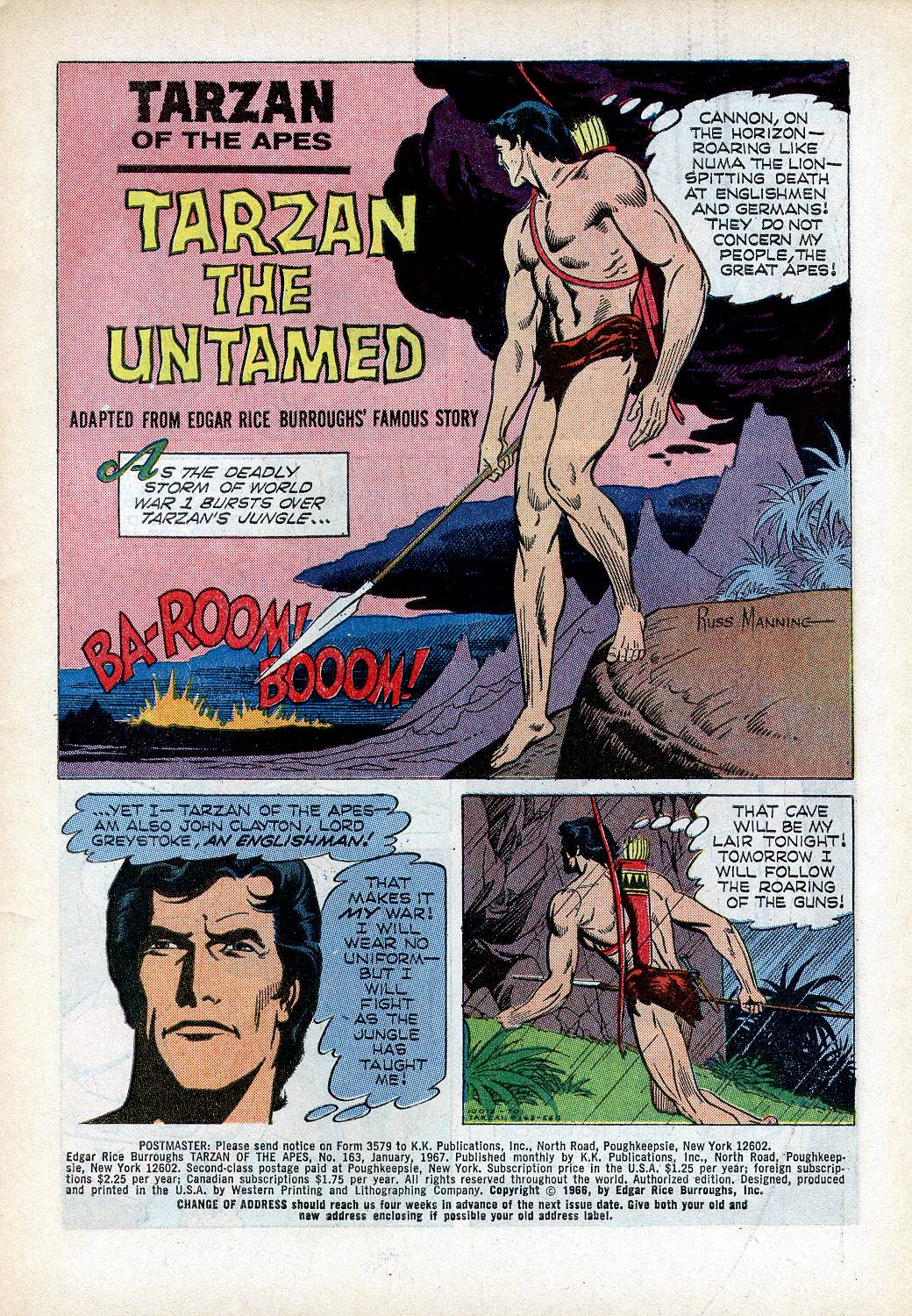 Read online Tarzan (1962) comic -  Issue #163 - 3