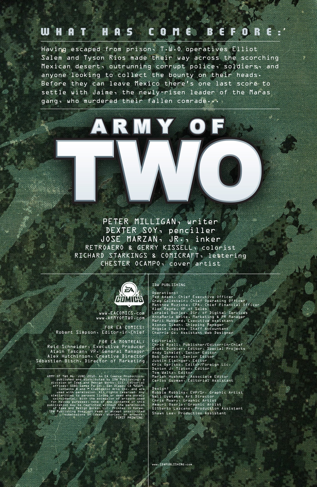 Read online Army of Two comic -  Issue #6 - 2