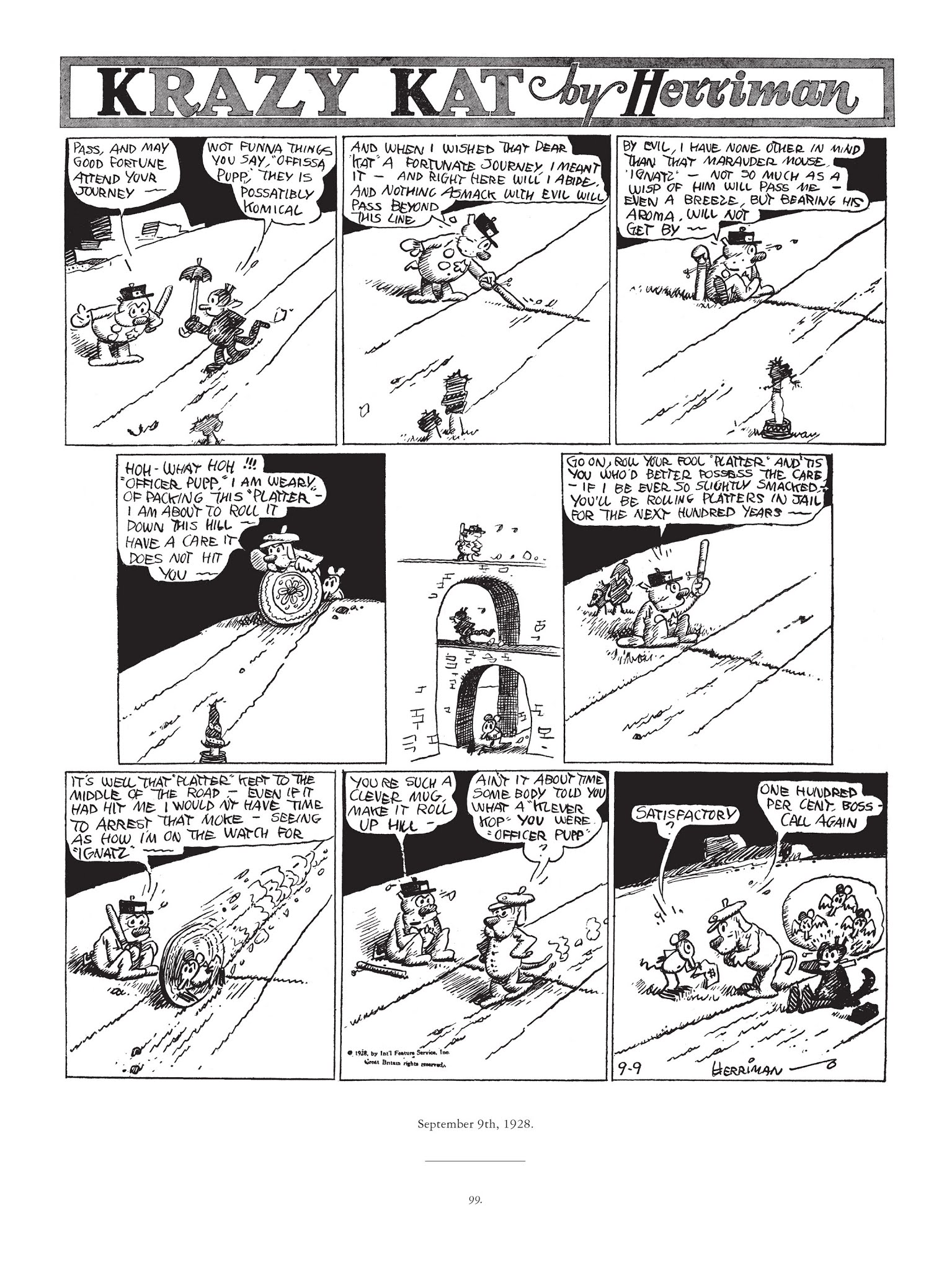 Read online Krazy & Ignatz comic -  Issue # TPB 5 - 99