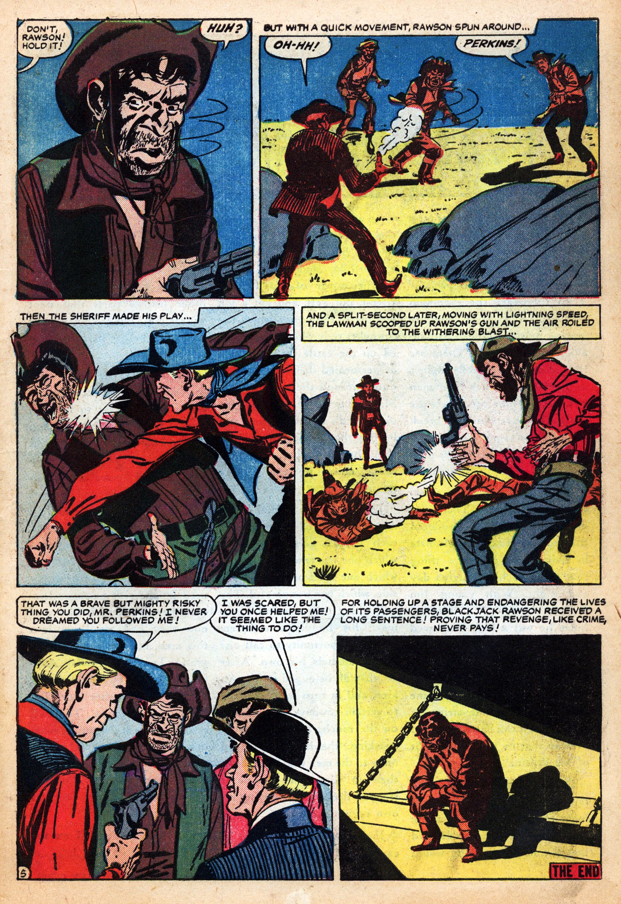 Read online Western Outlaws (1954) comic -  Issue #20 - 7
