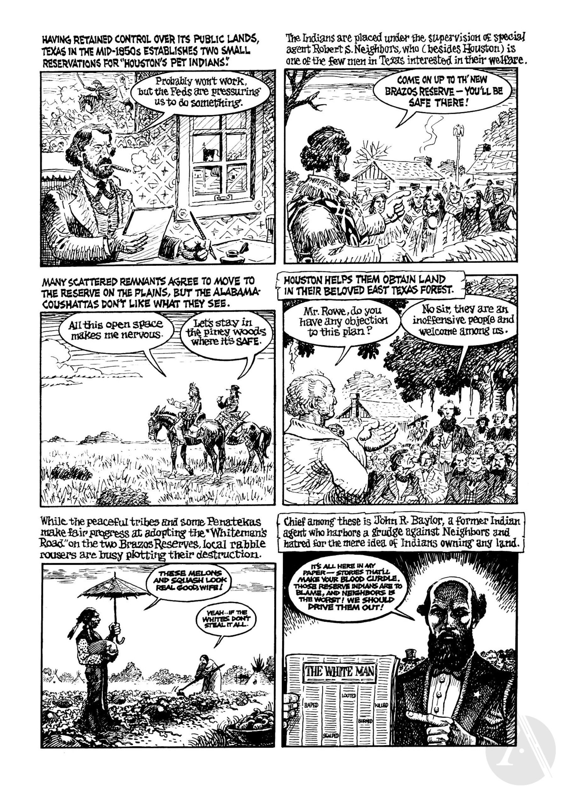 Read online Indian Lover: Sam Houston & the Cherokees comic -  Issue # TPB - 101