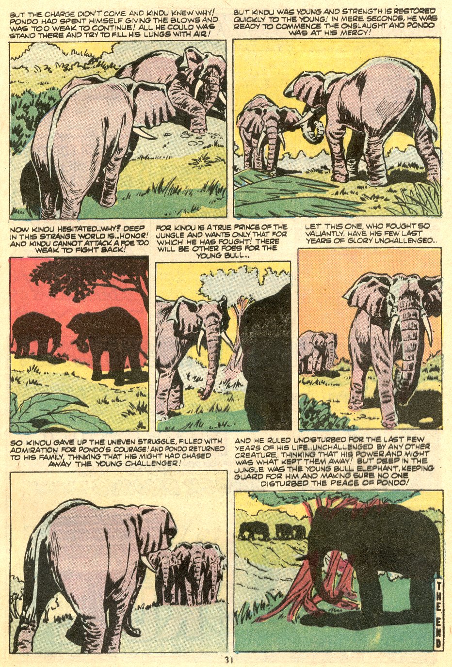 Read online Jungle Action (1972) comic -  Issue #7 - 32