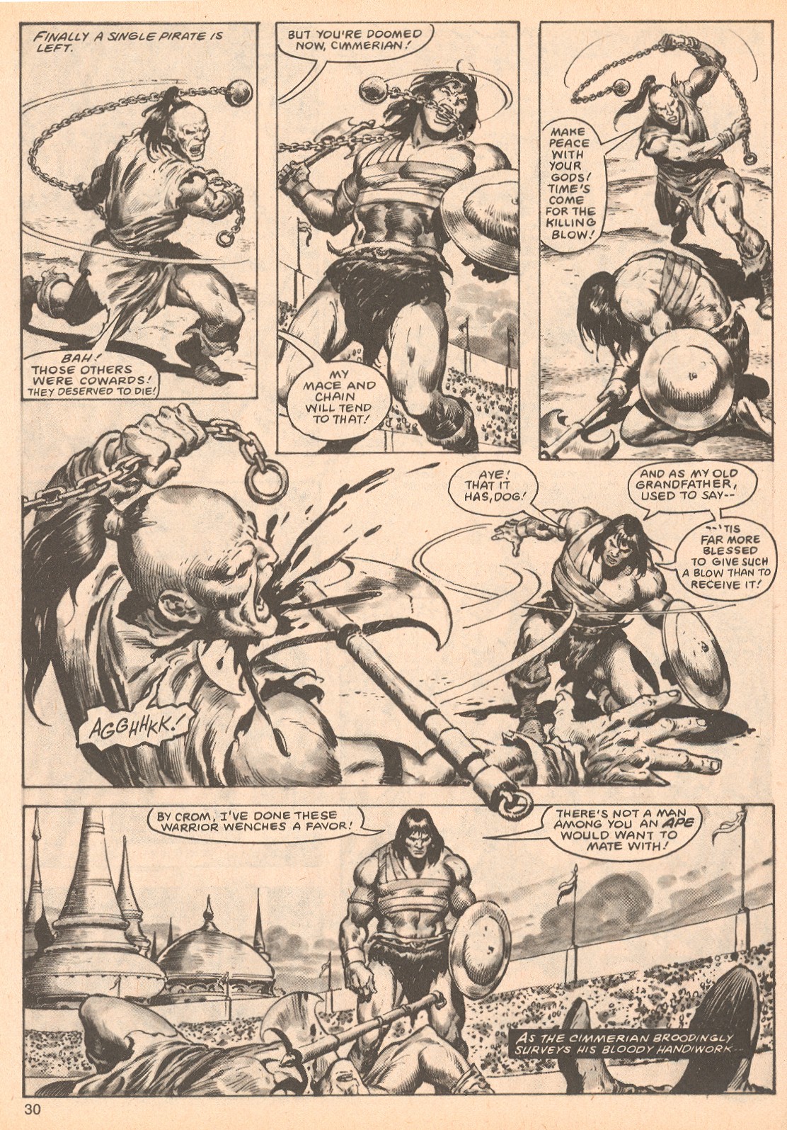 Read online The Savage Sword Of Conan comic -  Issue #62 - 30