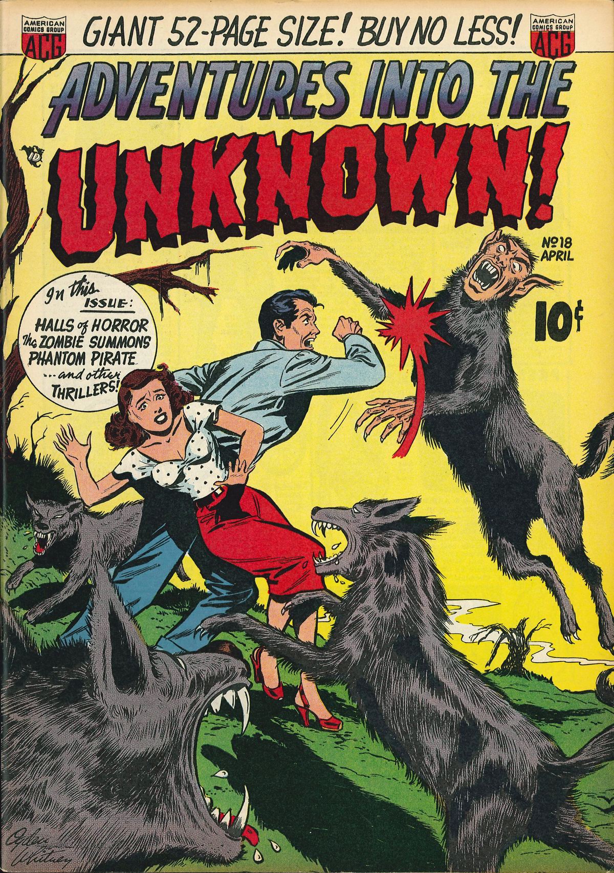 Read online Adventures Into The Unknown comic -  Issue #18 - 1