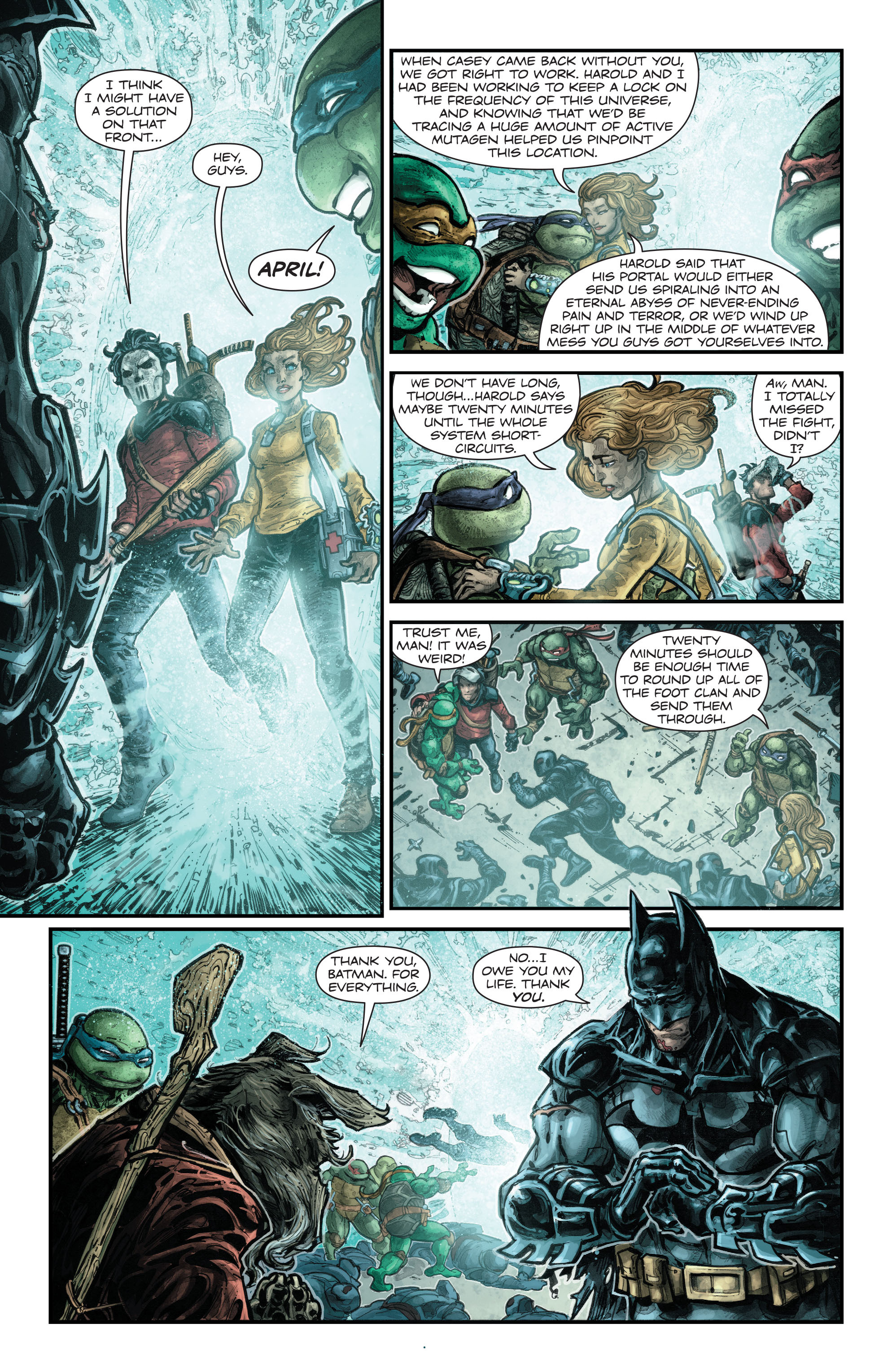 Read online Batman/Teenage Mutant Ninja Turtles comic -  Issue #6 - 20