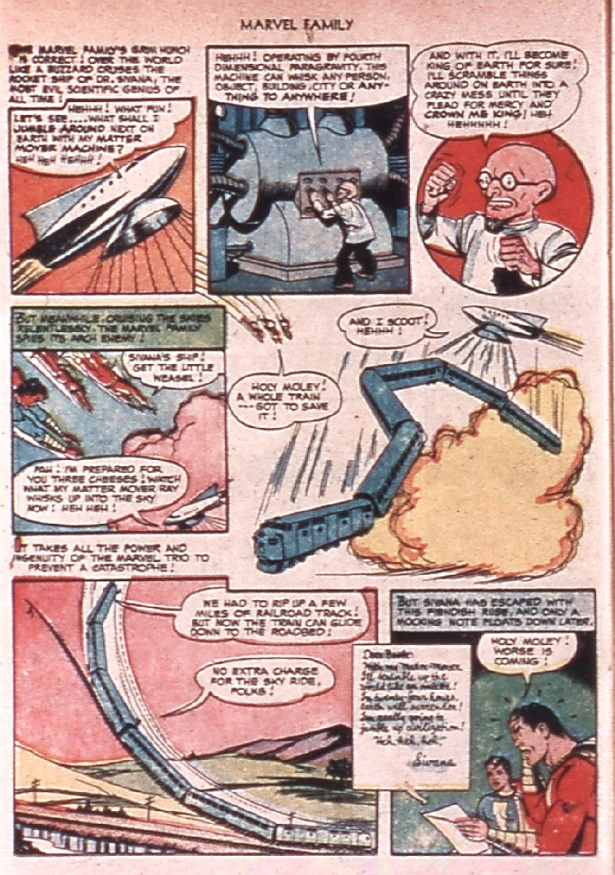 Read online The Marvel Family comic -  Issue #80 - 22